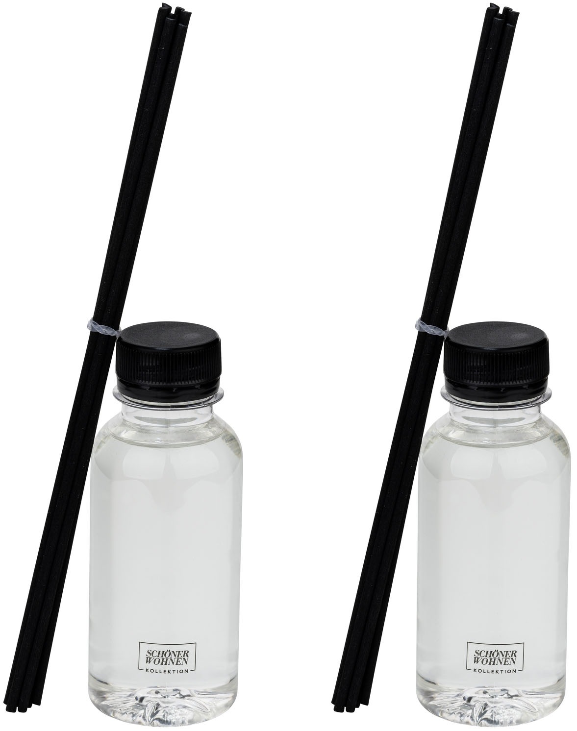 Raumduft-Nachfüllflasche, B:4,7cm H:12cm L:4,7cm, transparent, SCHÖNER WOHNEN-KOLLEKTION, Baumwolle, Geruchsverbesserer, "»Cedar«", anregender Duft,