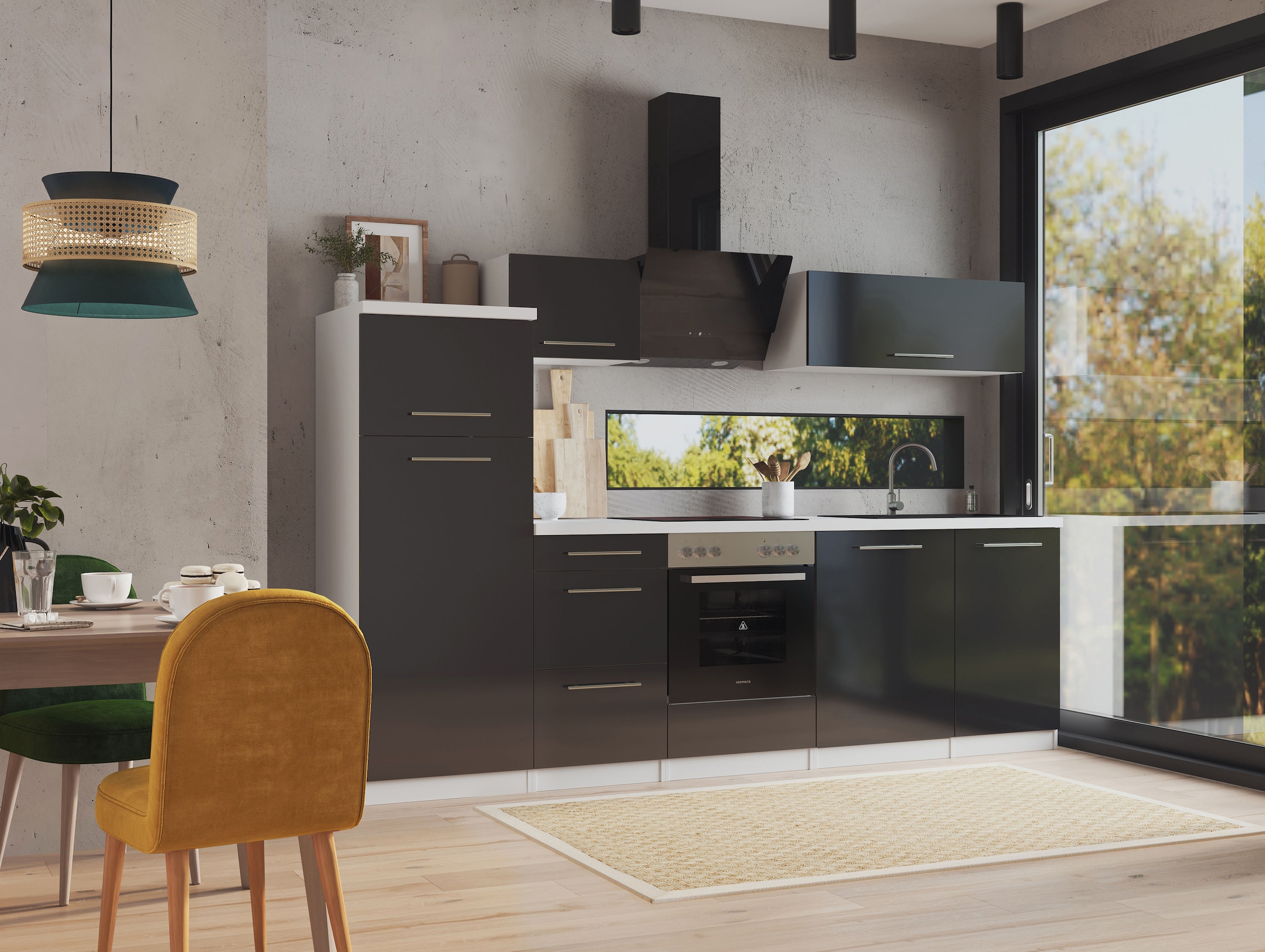 RESPEKTA Küche »Amanda« Breite 280 cm, mit Soft-Close, in exklusiver Konfiguration für OTTO