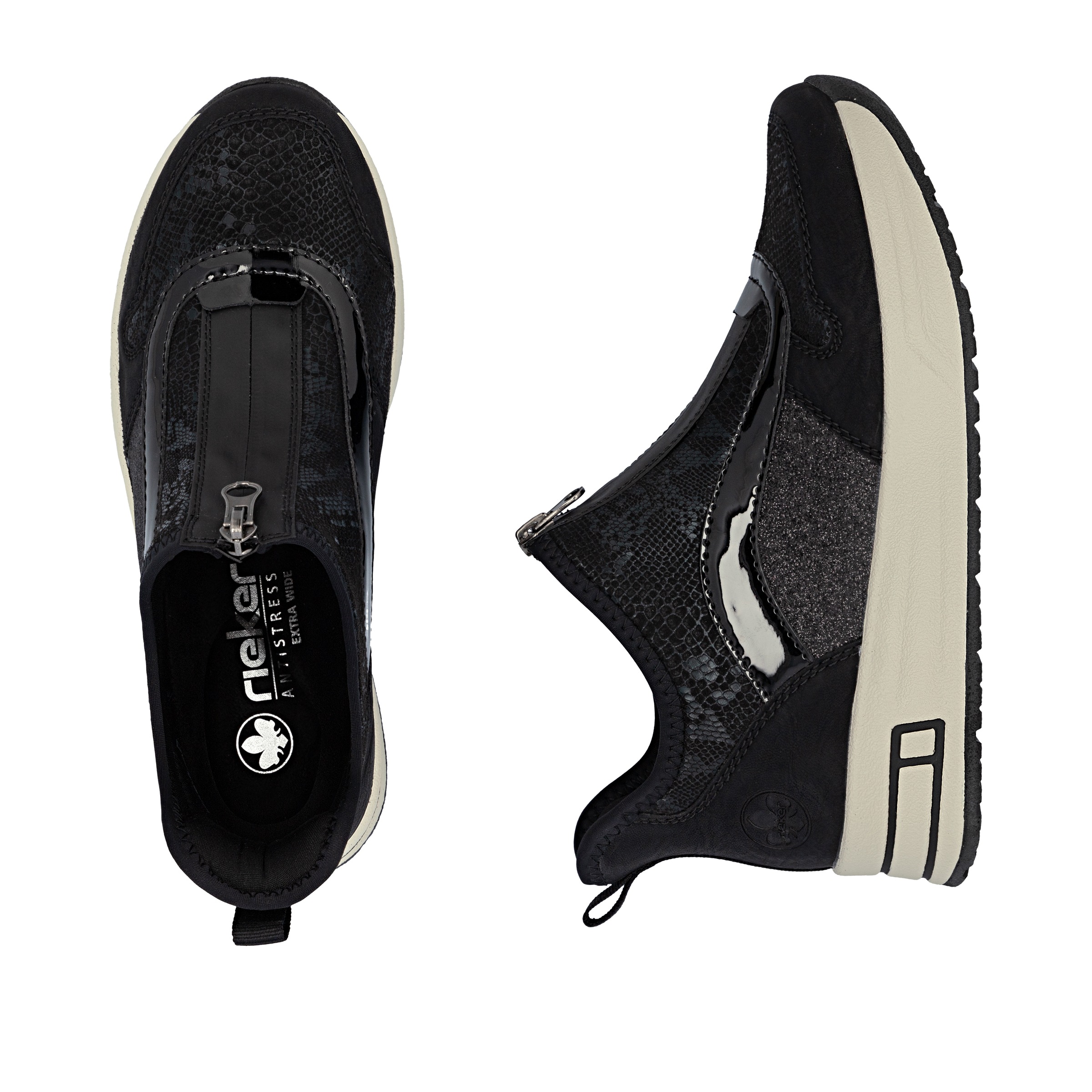 Rieker Sneaker »Ready2GO«, Plateauboots, Stiefelette, High-Top-Sneaker mit Vorderreißverschluss