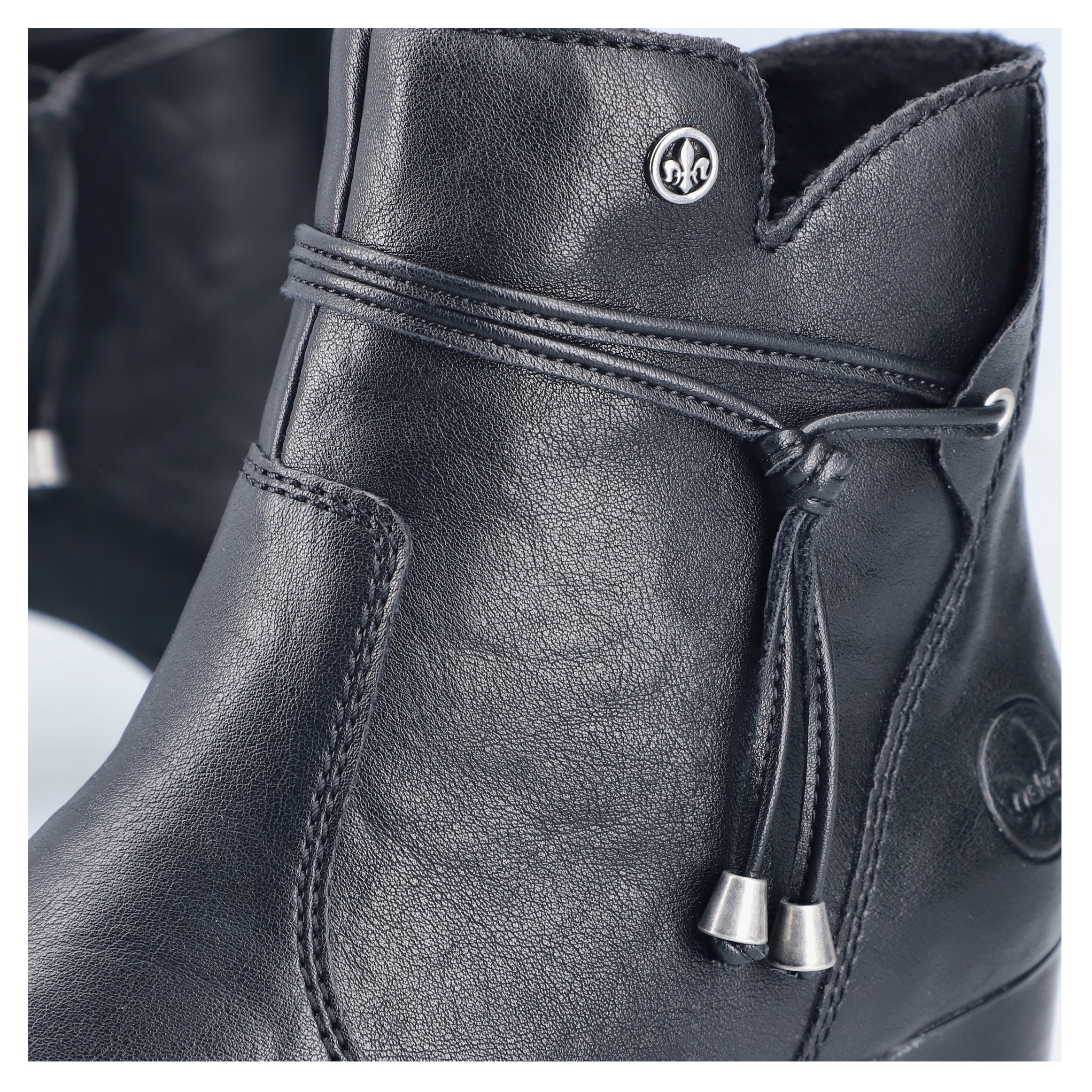 Rieker Stiefelette, Businessstiefelette, Blockabsatz, Boots mit Innenreißverschluss