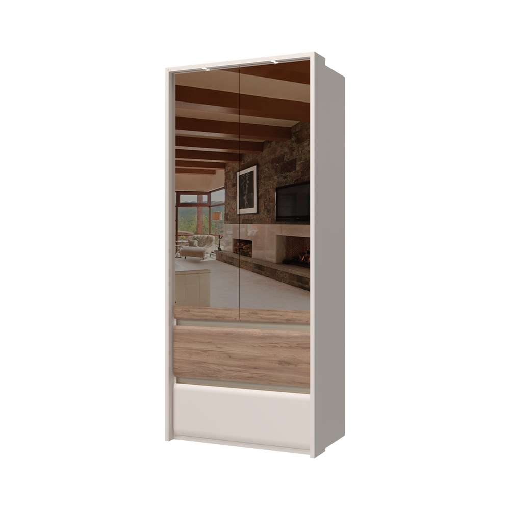 Thumbnail - Places of Style Kleiderschrank "Invictus, UV lackiert, FSC-zertifiziert, grifflose Optik", (abgerundete Schubladen aus M...