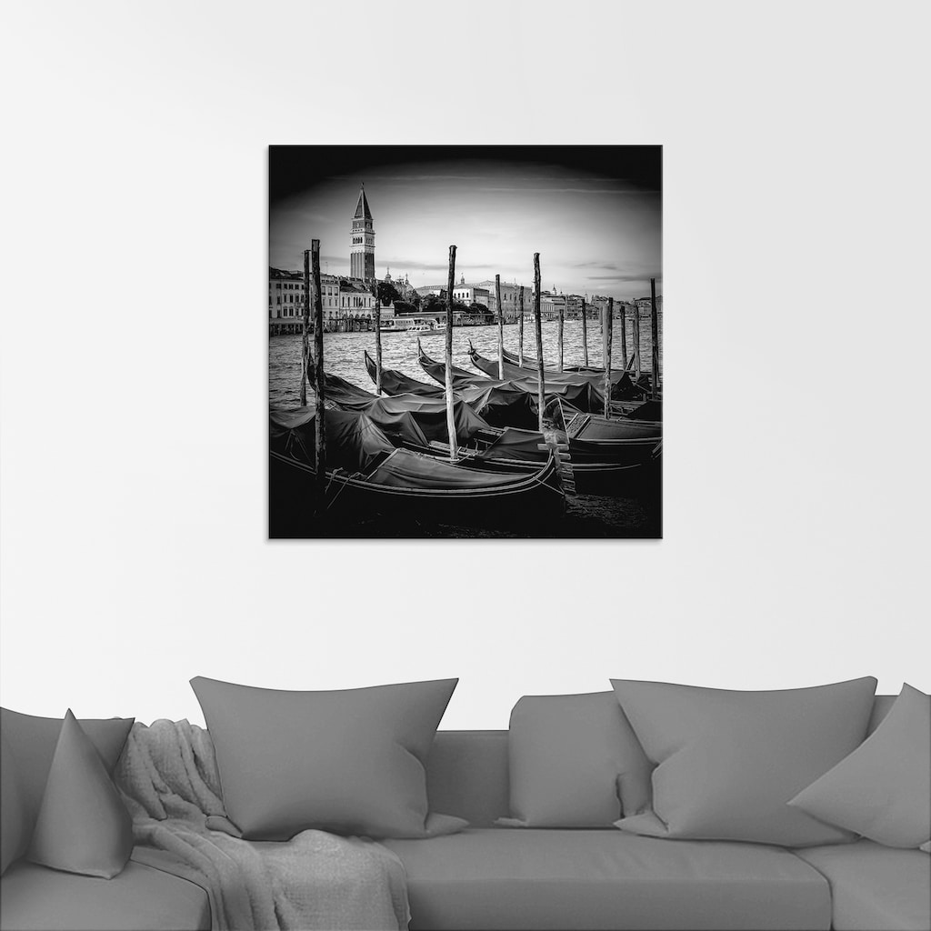 Artland Glasbild »Venedig Canal Grande & Markusturm II«, Italien, (1 St.)