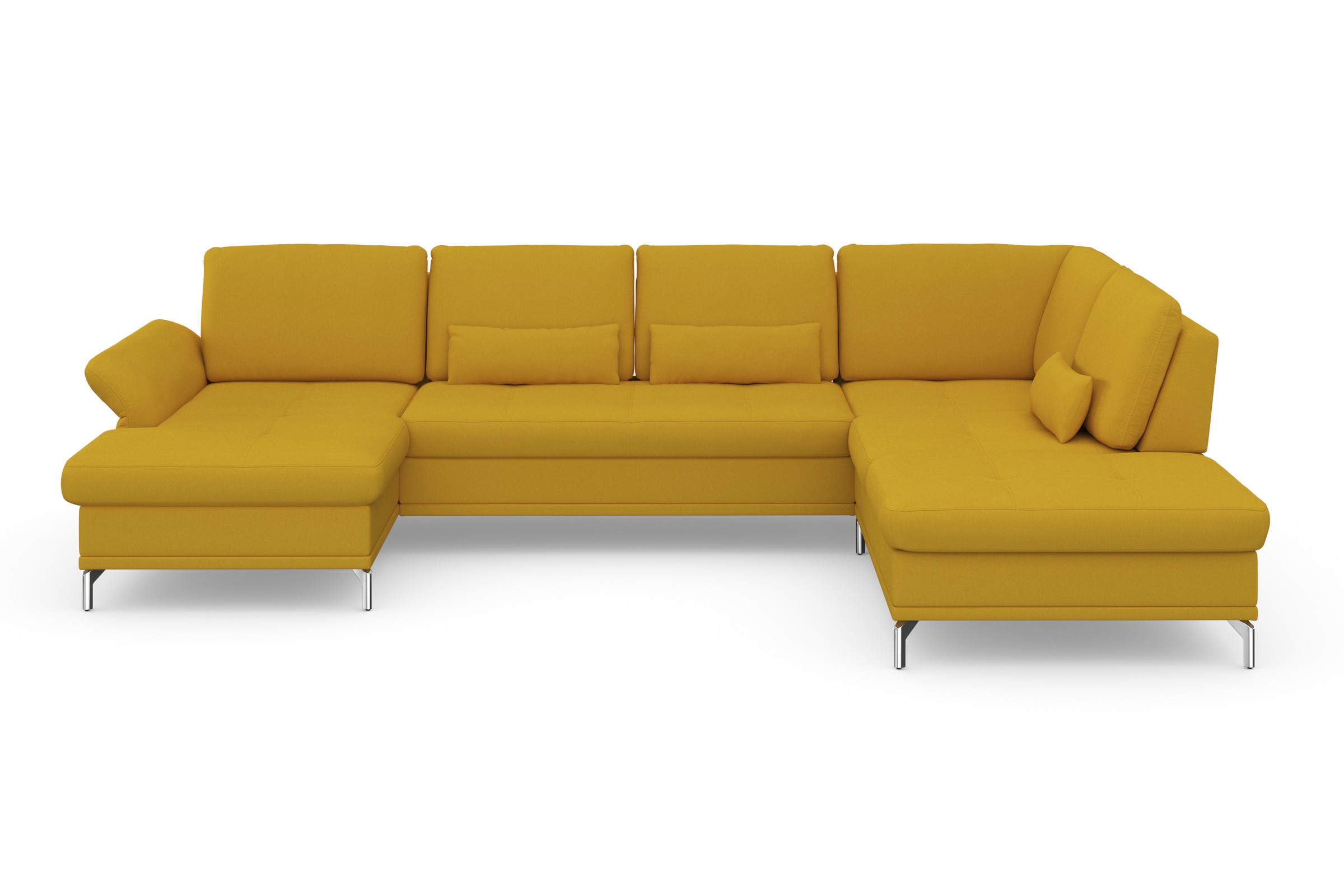 Home affaire Wohnlandschaft "Palm Beach U-Form" Federkern, mit Sitztiefenve günstig online kaufen