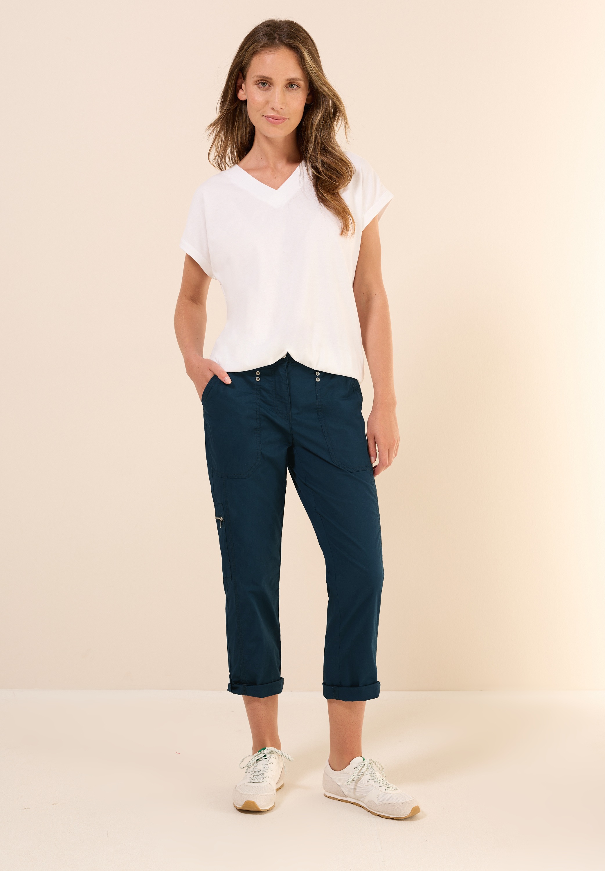 Thumbnail - Cecil Cargohose aus Baumwolle mit Stretchanteil