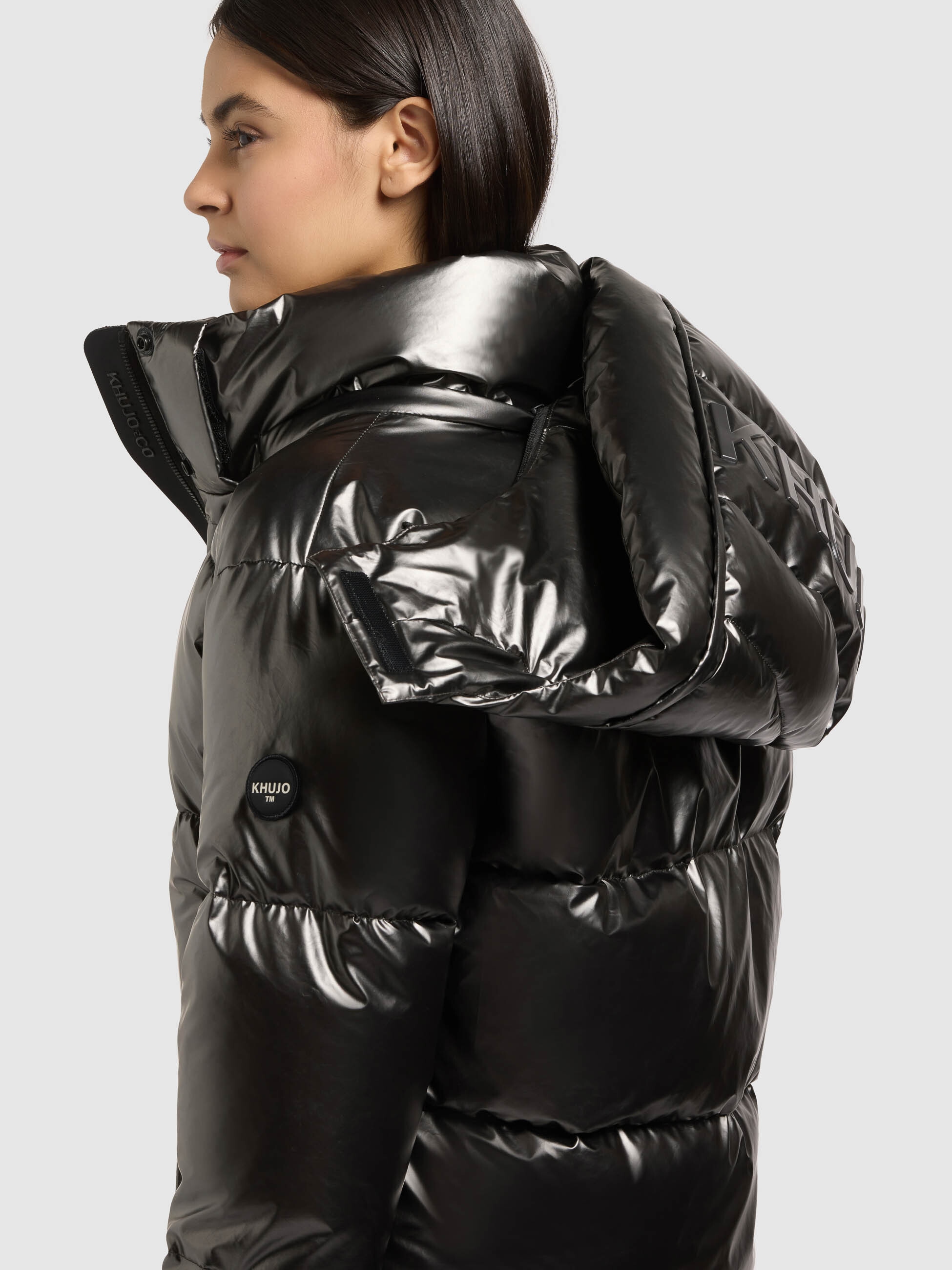 khujo Steppjacke »DEVINA3 SHINY« mit Kapuze