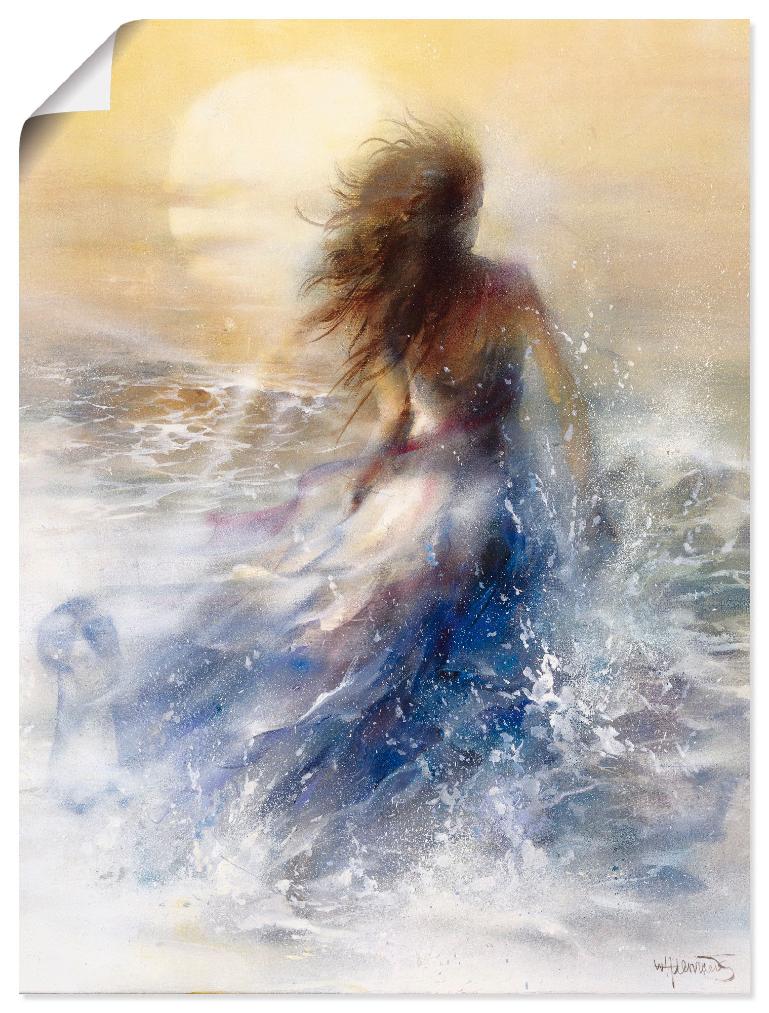Artland Wandbild "Sommer I" Frau 1 Stk. tlg. als Leinwandbild, Poster in verschied. Größen