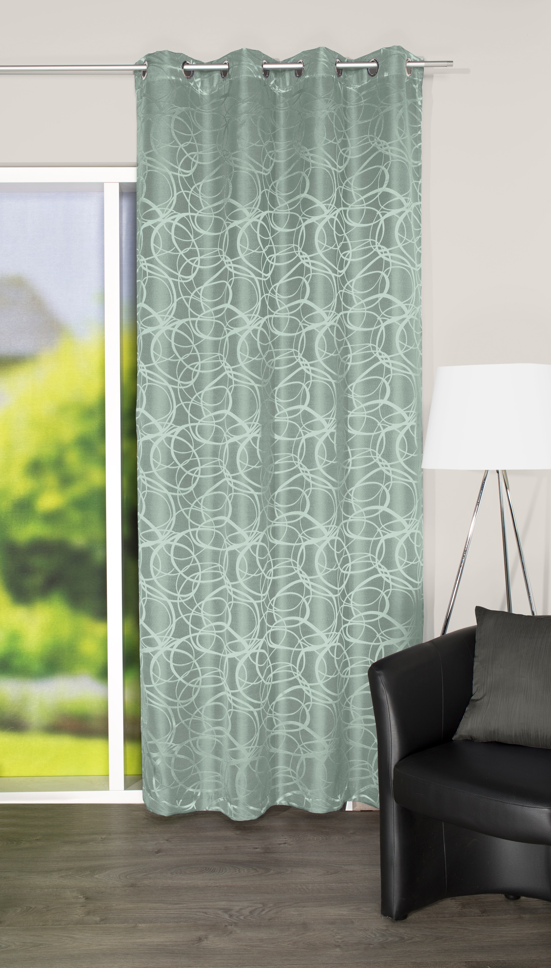 HOME WOHNIDEEN "LENNY" Ösen 1 Stk. tlg. DEKOSTOFF, JACQUARDMUSTERUNG, ÖSEN günstig online kaufen