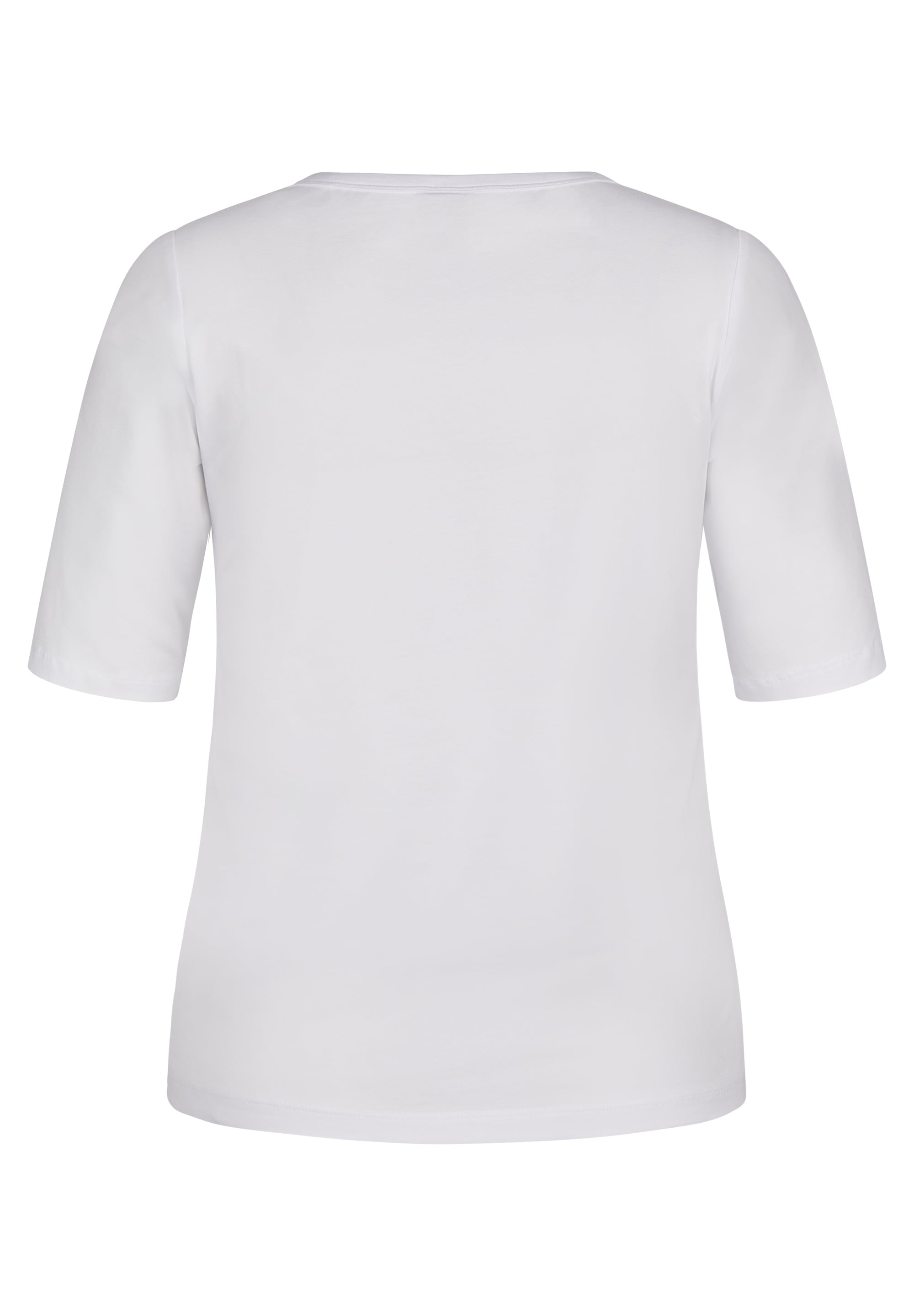 Rabe Rundhalsshirt, mit Glitzer-Print und Stretch