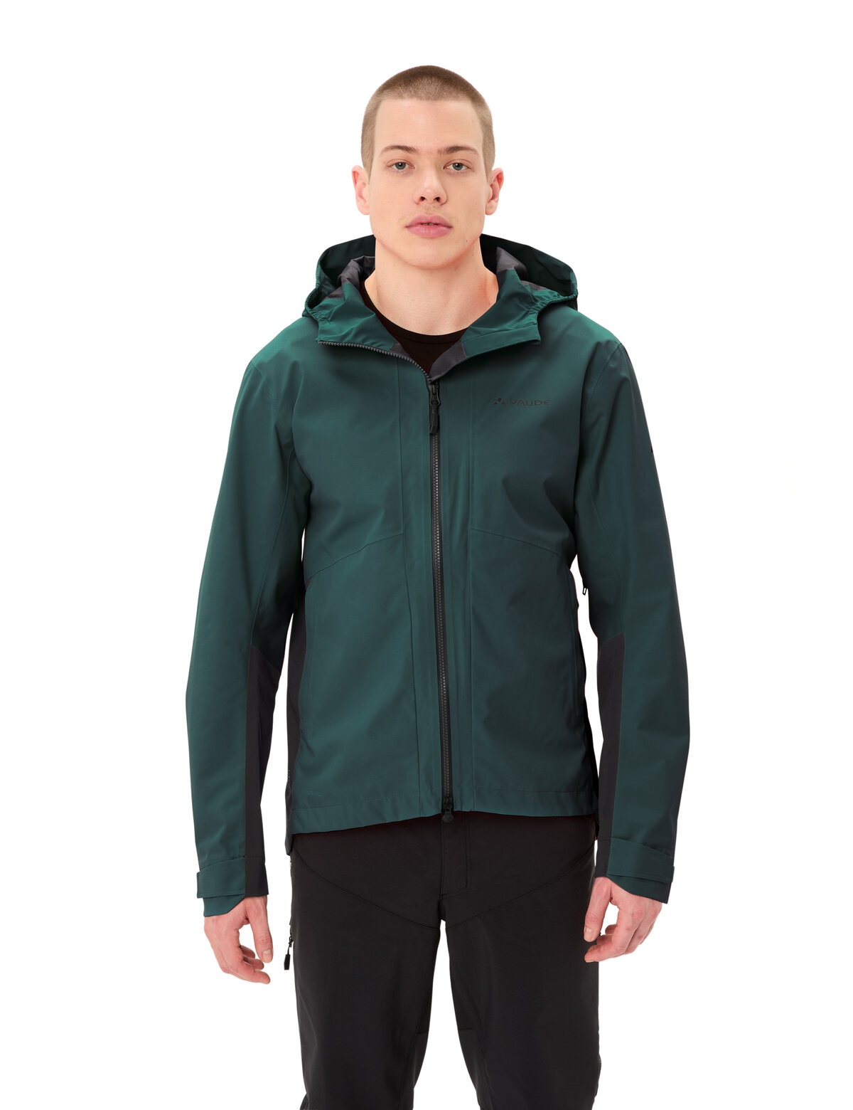 VAUDE Fahrradjacke "MENS MOAB PRO RAIN JACKET" mit Unterarm-Belüftung, winddicht, atmungsaktiv, wasserdicht