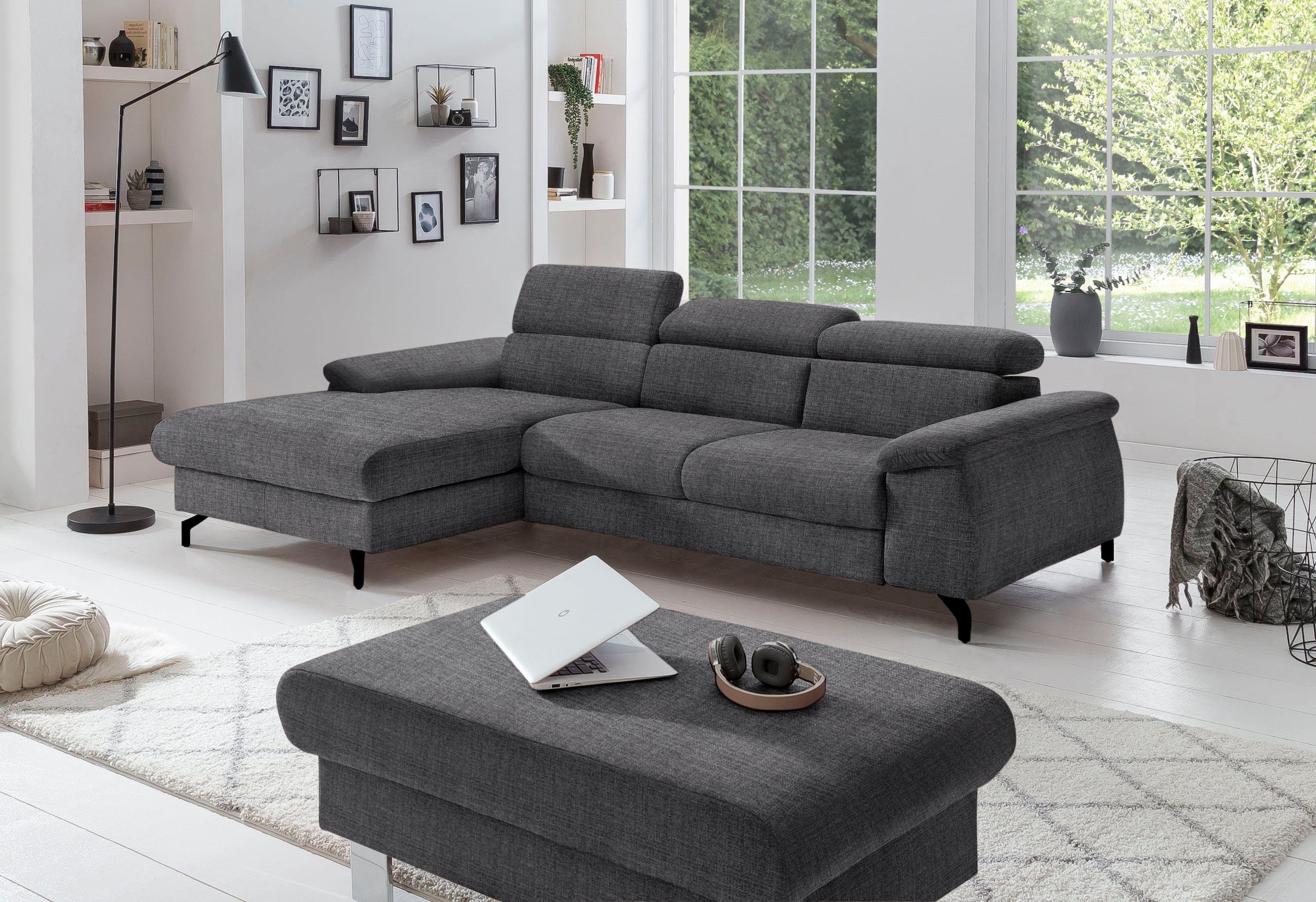 COTTA Polstergarnitur "Komaris L-Form", (Set), Set bestehend aus: Ecksofa m günstig online kaufen
