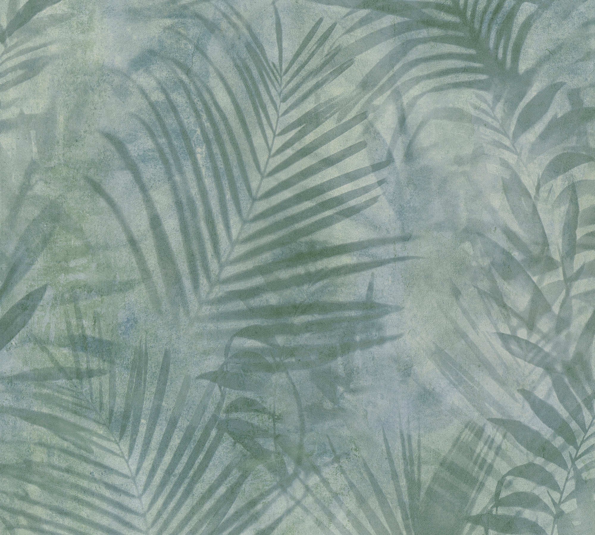 A.S. Création Vliestapete "Neue Bude 2.0 Tropical Concret mit Palmenblättern", floral, Dschungeltapete Tapete Palmen