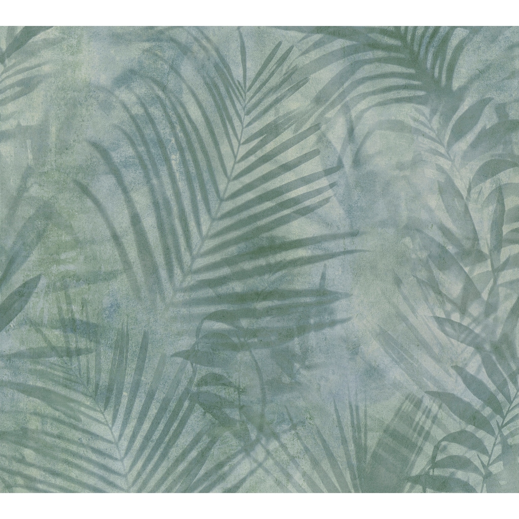 A.S. Création Vliestapete »Neue Bude 2.0 Tropical Concret mit Palmenblättern«, floral
