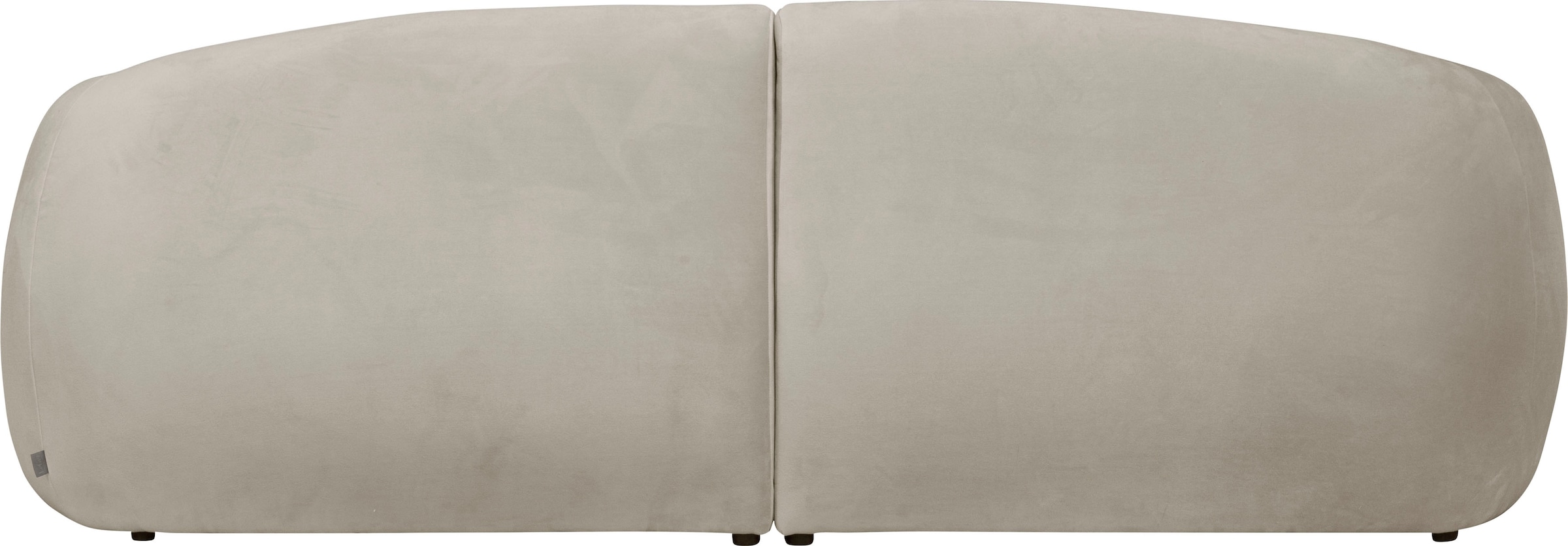 LeGer Home by Lena Gercke Big-Sofa »YANI Designersofa, organische Form, Maße B/T/H: 240/64/81 cm«, mit Wellenunterfederung, auch in Bouclé, passend zur Serie