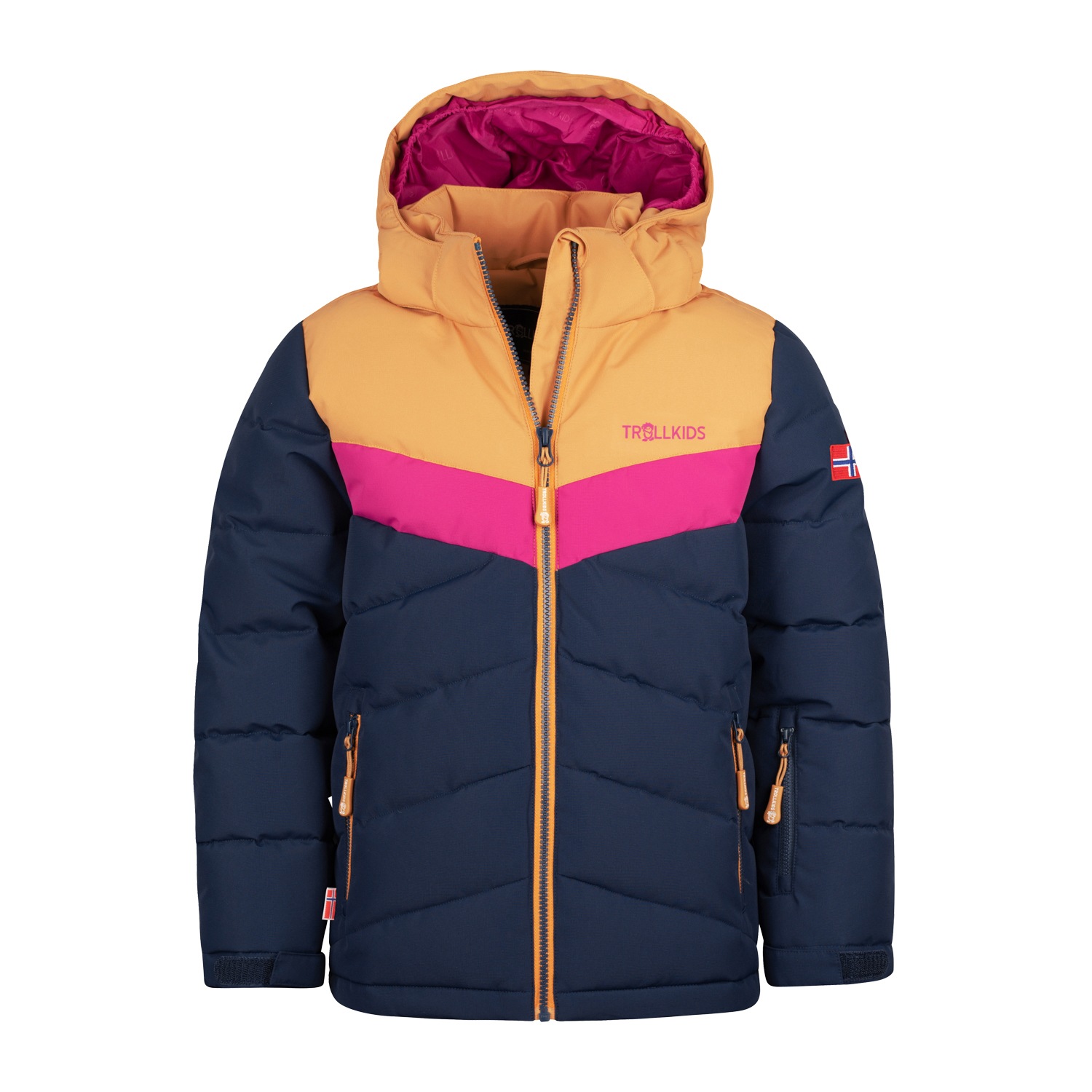 TROLLKIDS Steppjacke "GIRLS GRYLLEFJORD JACKET", mit Kapuze