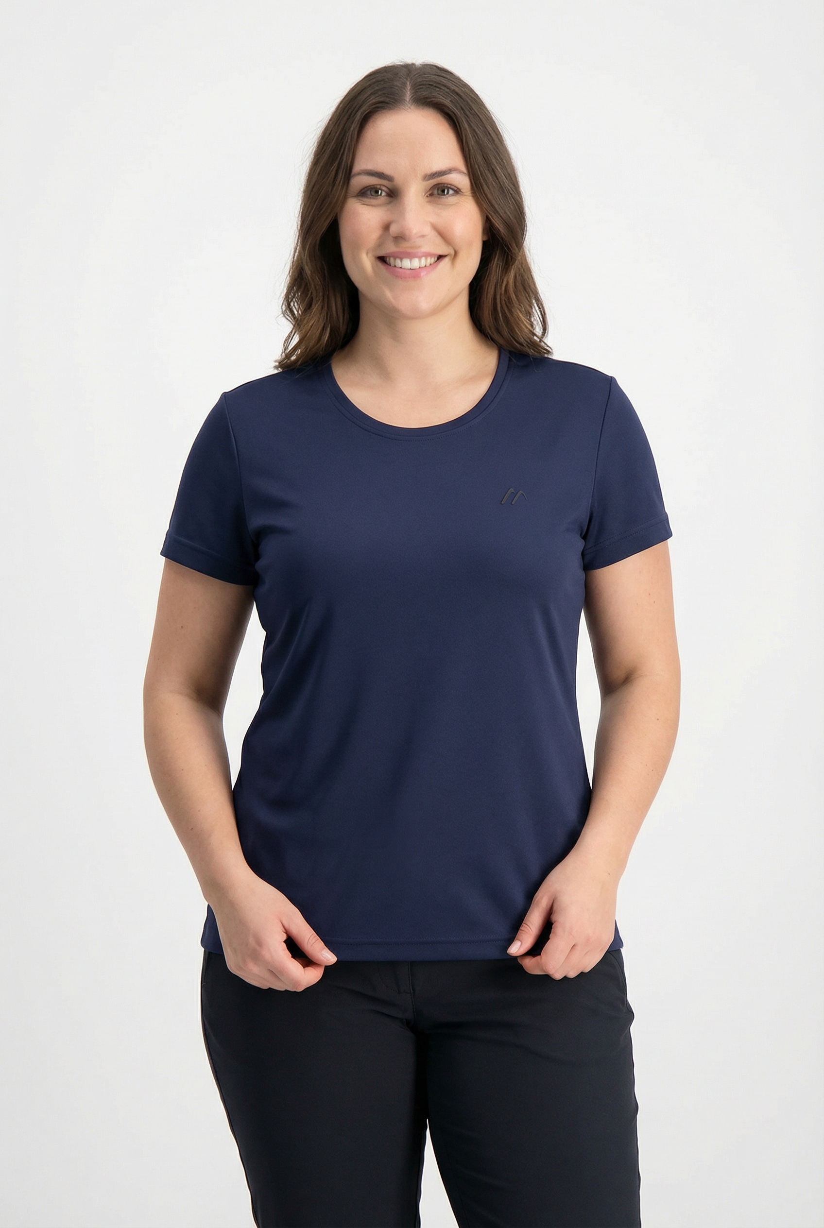 Maier Sports T-Shirt "Da-Shirt 1/2 Arm Waltraud H/S" für sportliche Aktivitäten geeignet, mit 1/2-Arm