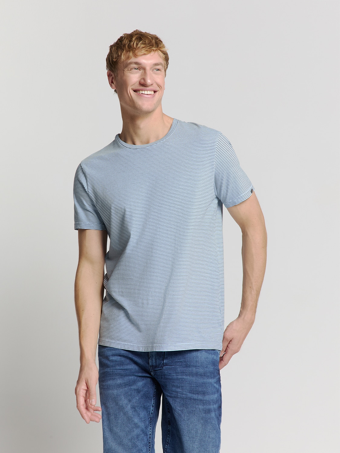 NO EXCESS T-Shirt "No Excess Gestreiftes Crewneck t-shirt" günstig online kaufen