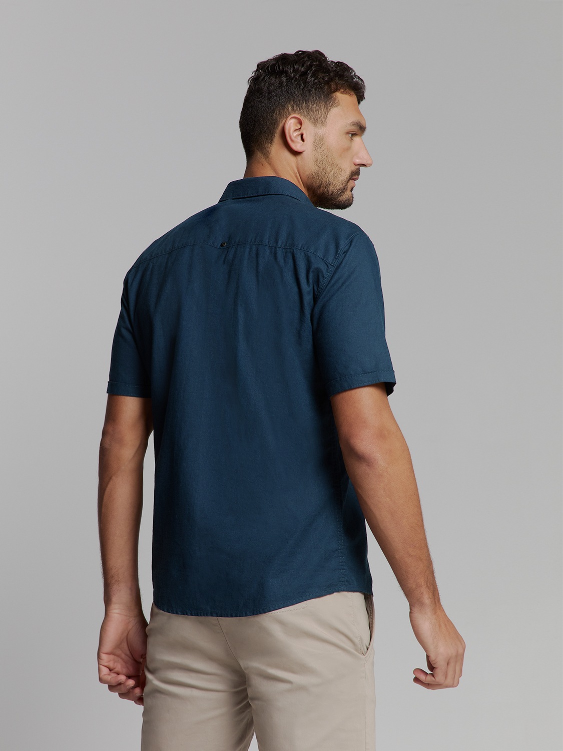 NO EXCESS Kurzarmhemd - Leinenhemd kurzarm - Shirt günstig online kaufen
