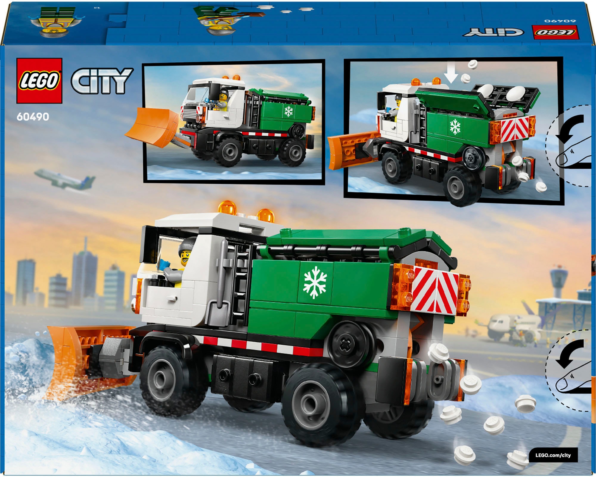 LEGO® Konstruktionsspielsteine »Schneepflug (60490), LEGO City« Made in Europe