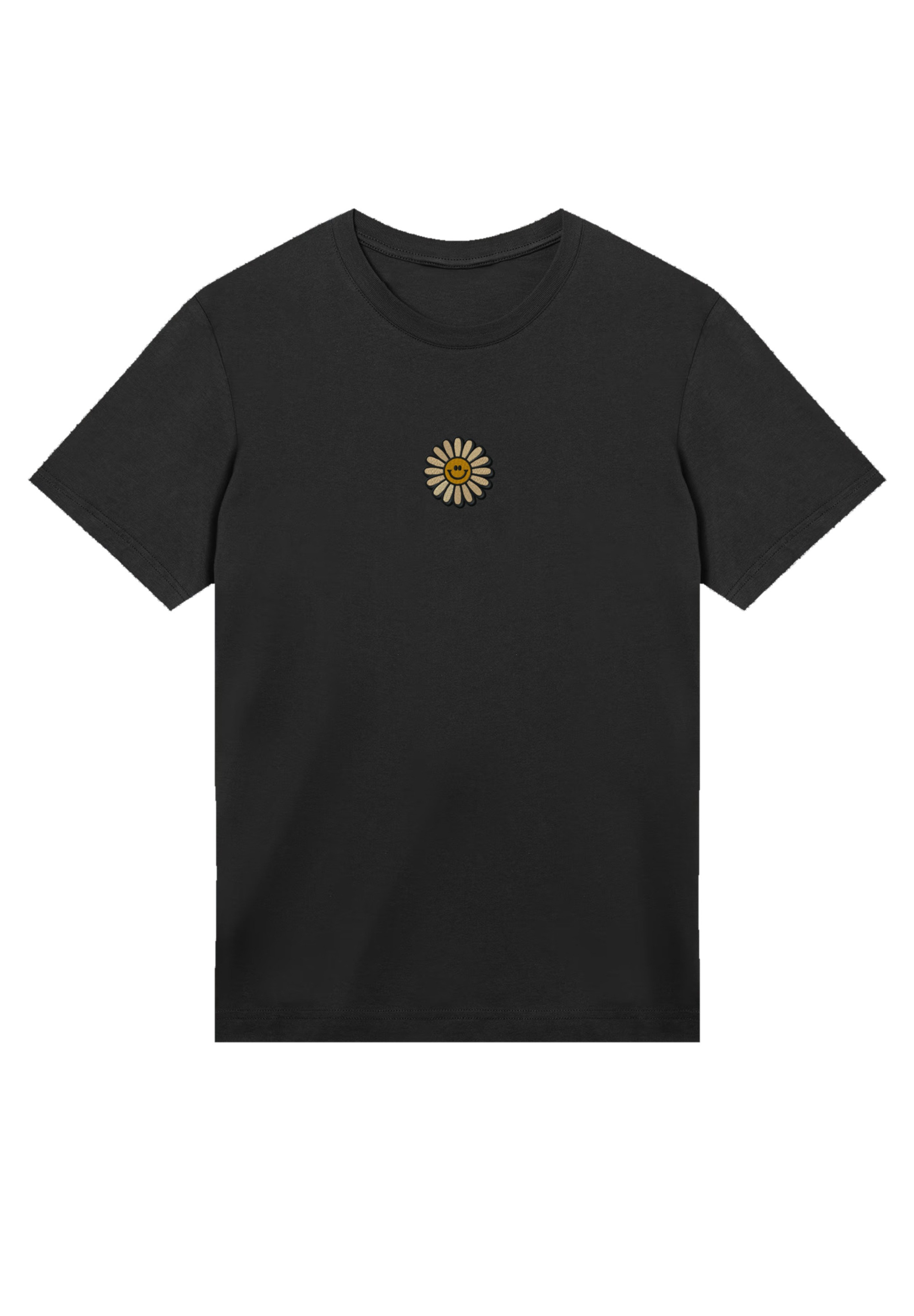 F4NT4STIC T-Shirt »Happy Flower Bestickt«, Premium Qualität