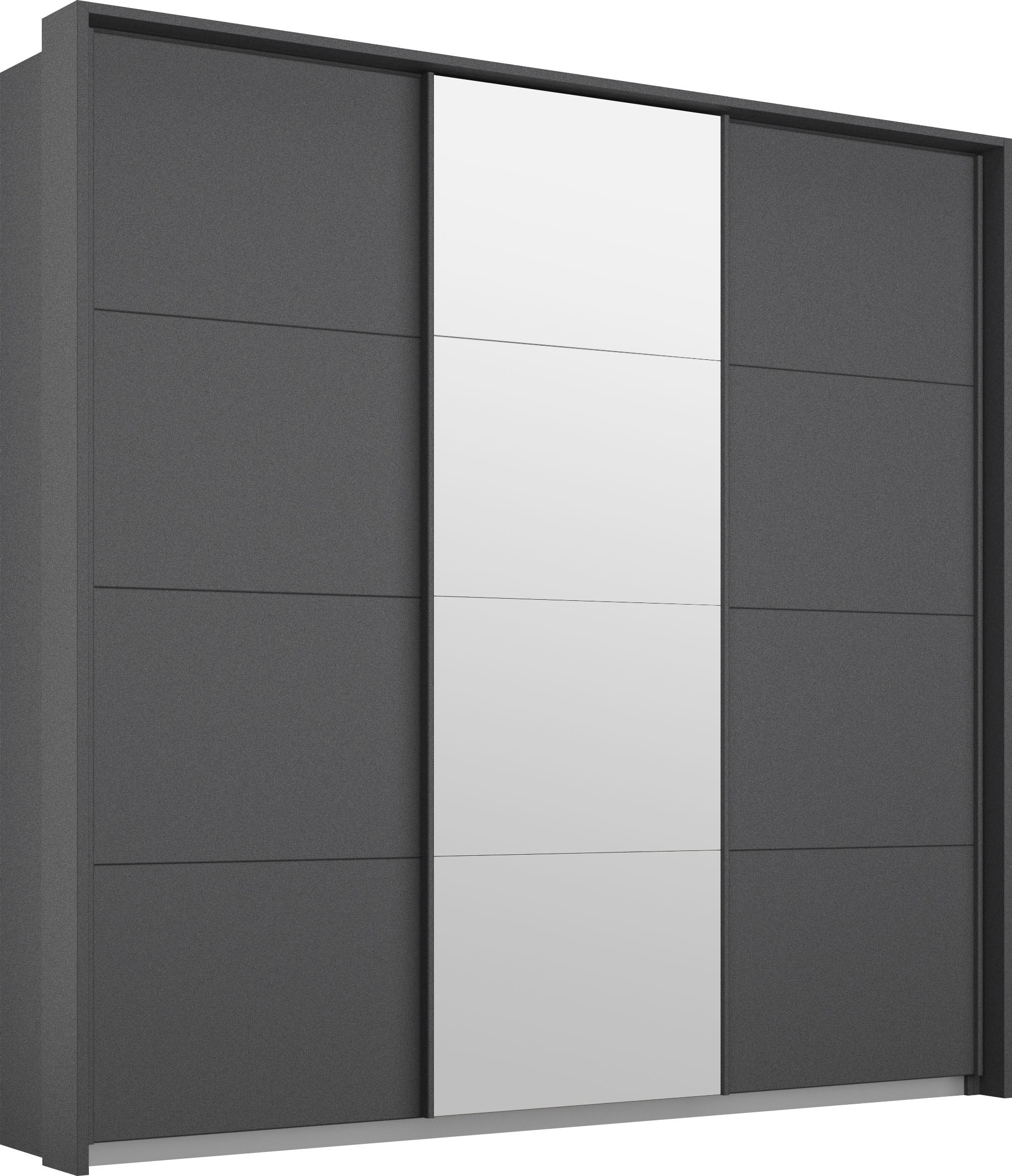 rauch Schwebetürenschrank "Kleiderschrank Schrank Garderobe Schlafzimmerschrank Ankleide KEPAN" optional mit Beleuchtung, Breiten: 211-368 cm, Höhen 213/233 cm, inkl. Schubladeneinsatz und Passepartout MADE IN GERMANY