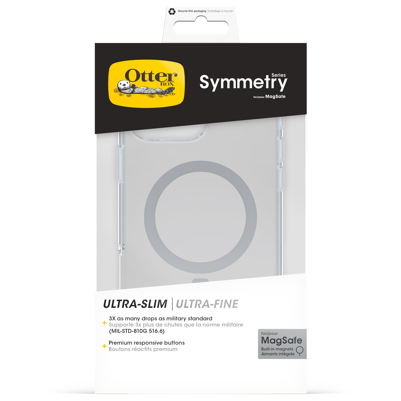 Otterbox Handyhülle »Symmetry mit MagSafe für Apple iPhone 16 Pro Max«, Backcover, Schutzhülle, Handyschutzhülle, Case, Schutzcase, stoßfest