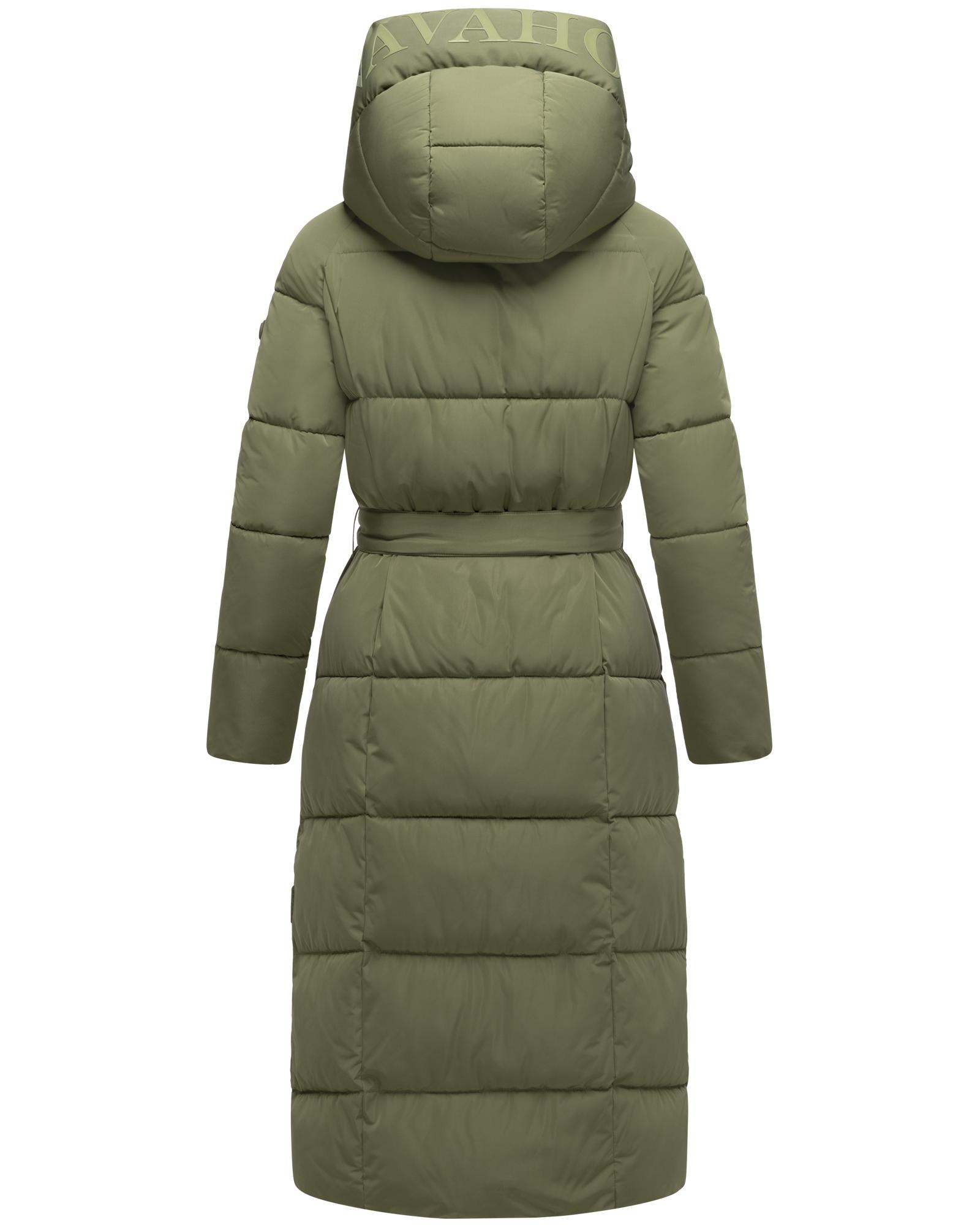 Navahoo Steppmantel »Eisblick 14«, Gesteppter Damen Mantel mit Taillengürtel