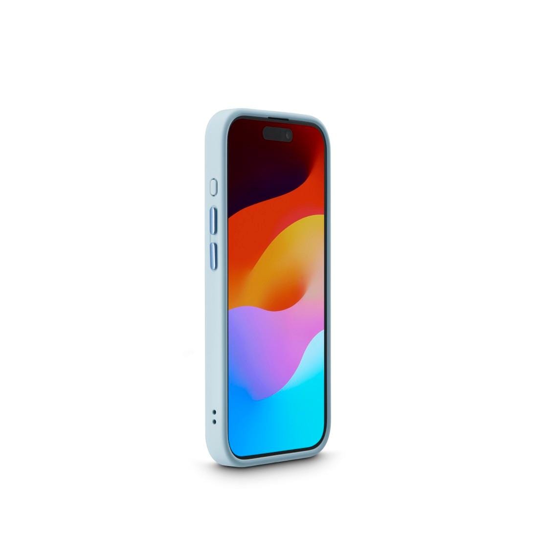 Hama Smartphone-Hülle »Handyhülle für Apple iPhone 15 Pro, durchsichtig Blau, stabil flexibel«, iPhone 15 Pro