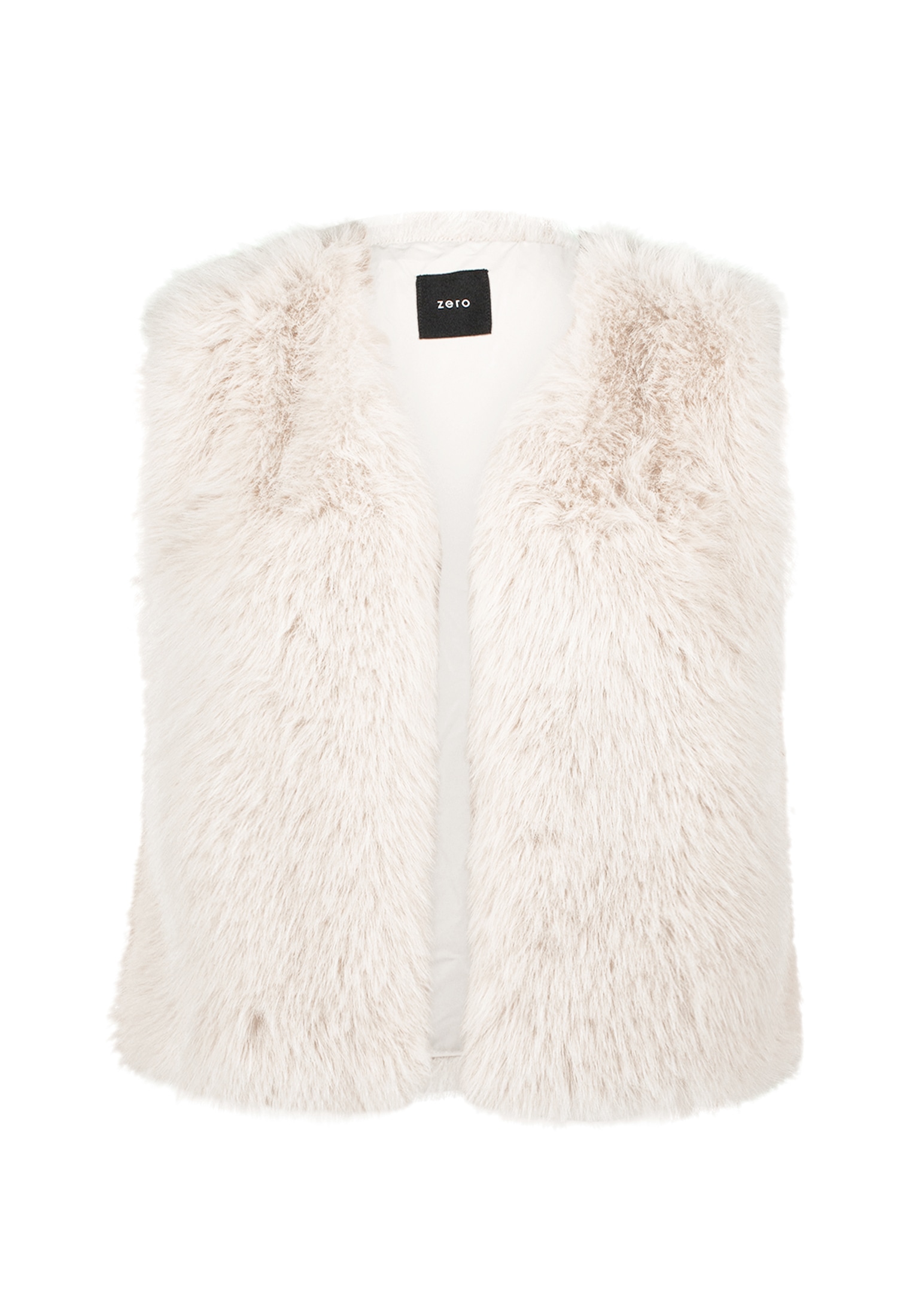 Zero Jackenblazer »zero Damen Weste in Felloptik«, Plain/ohne Details