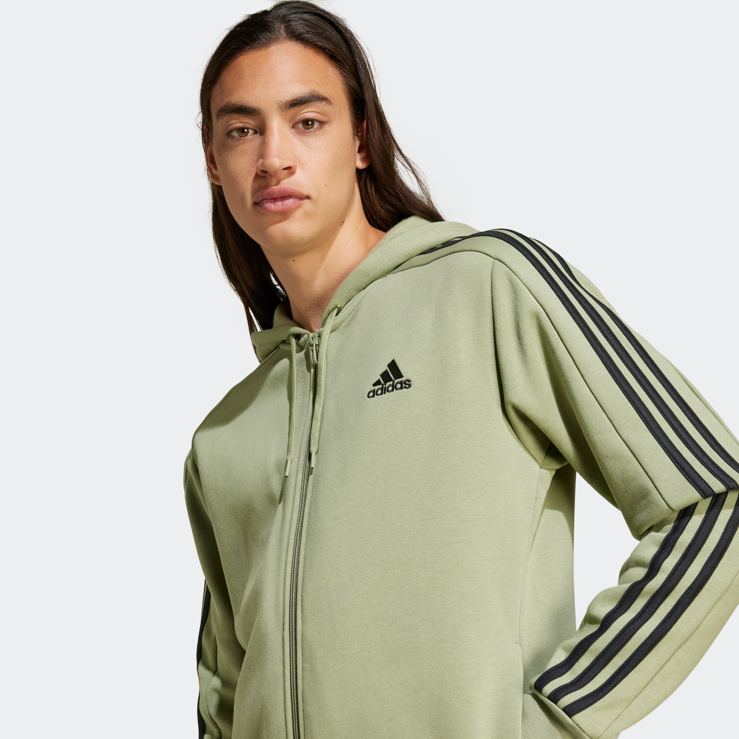 adidas Sportswear Kapuzensweatjacke »ESSENTIALS 3STREIFEN KAPUZENJACKE«