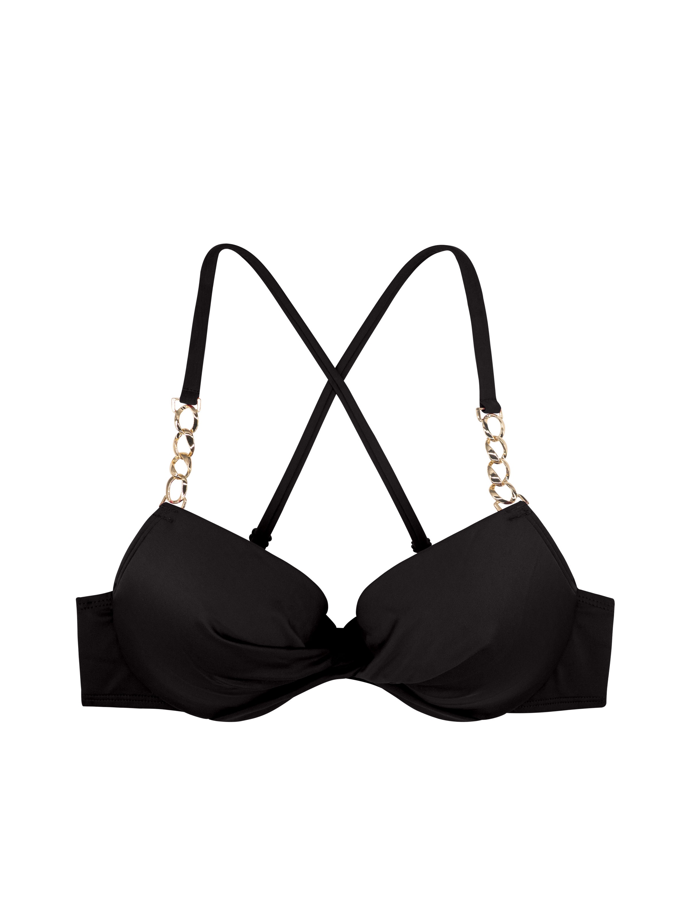 Dorina Bügel-Bandeau-Bikini-Top "FILAO" Mit modischen goldfarbenen Kettende günstig online kaufen