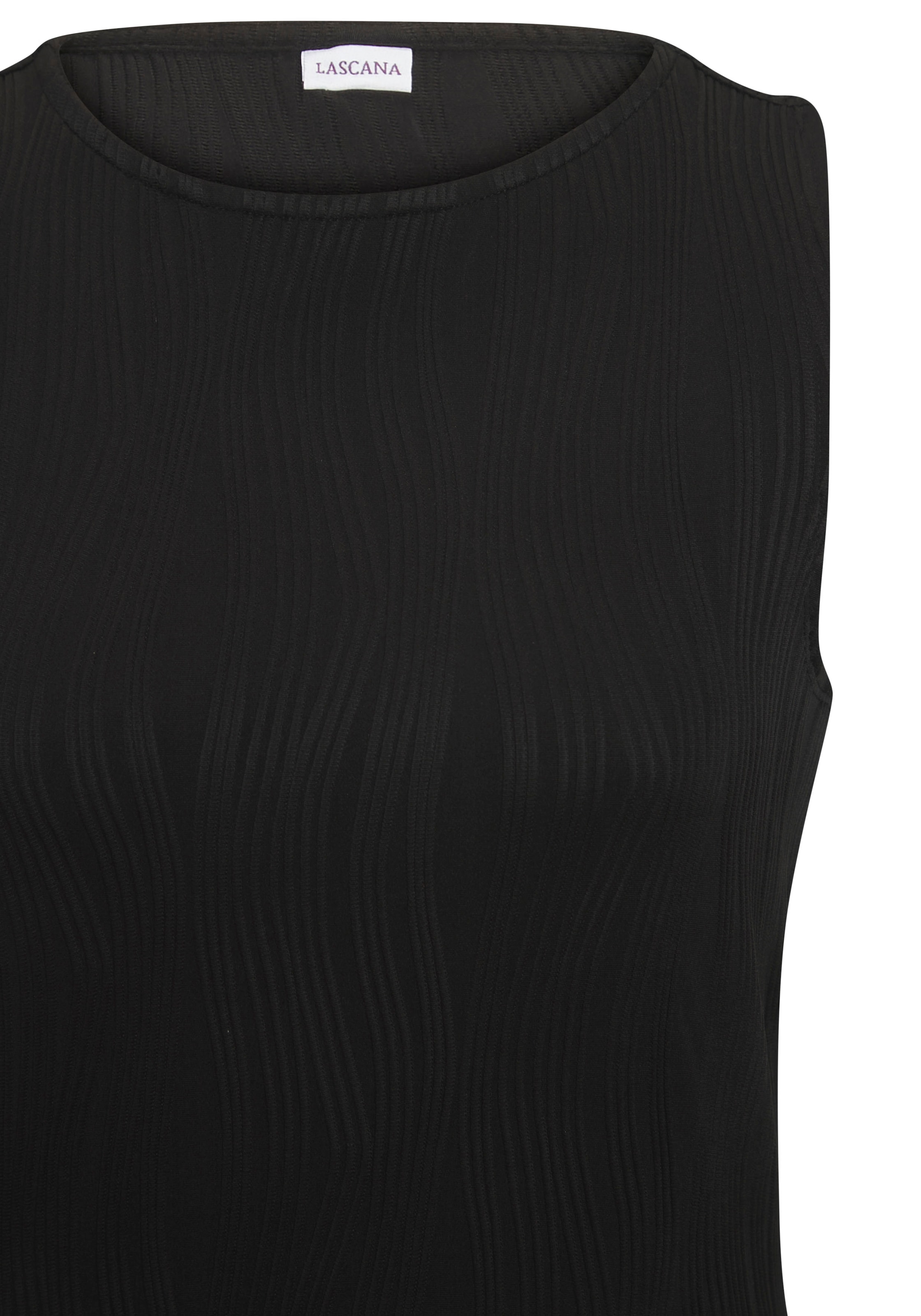 LASCANA Midikleid, mit Strukturmuster, enges Kleid, figurbetont