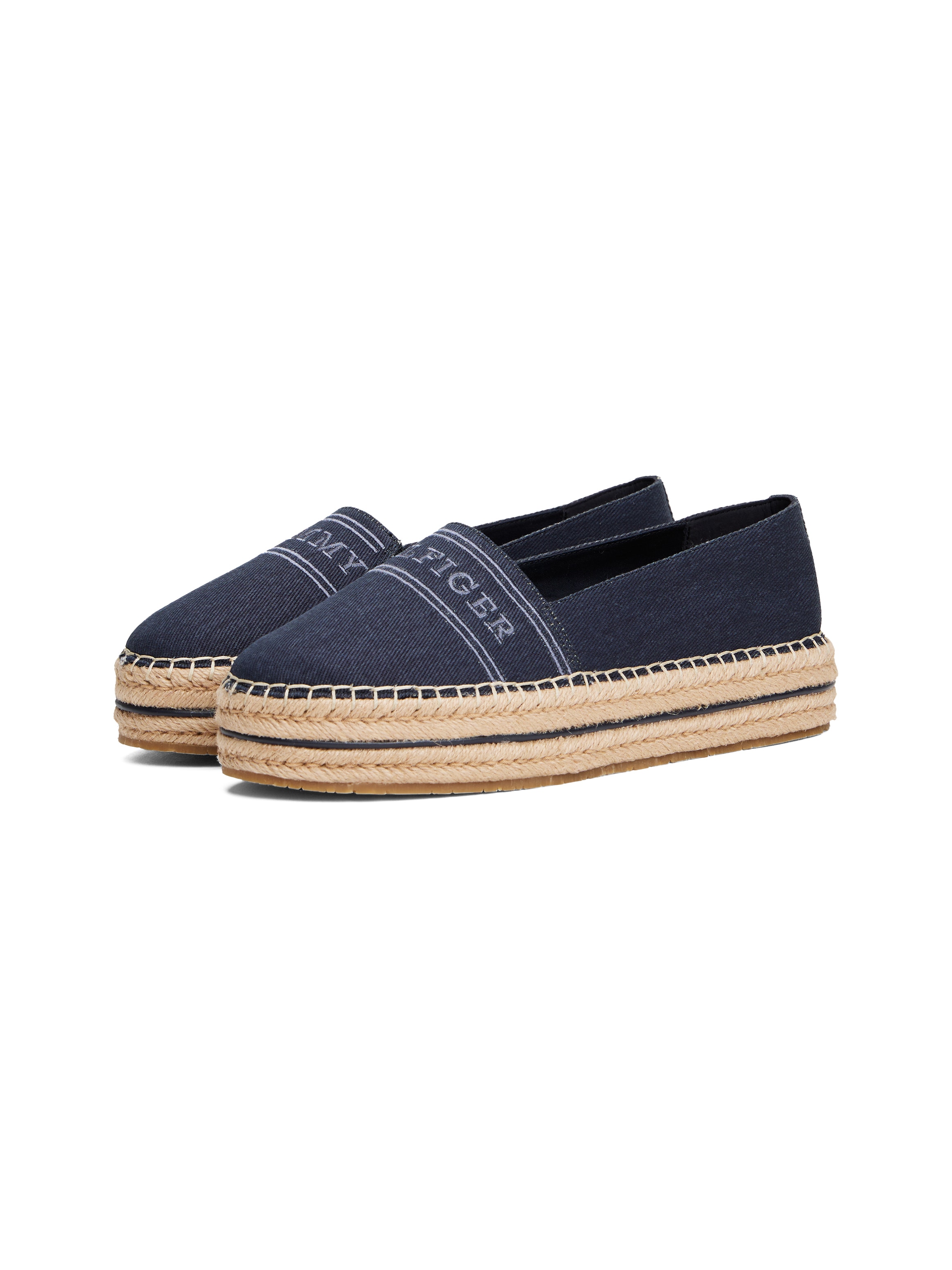Tommy Hilfiger Espadrille "DENIM PLATFORM ESPADRILLE", Plateau, Slipper, Sc günstig online kaufen