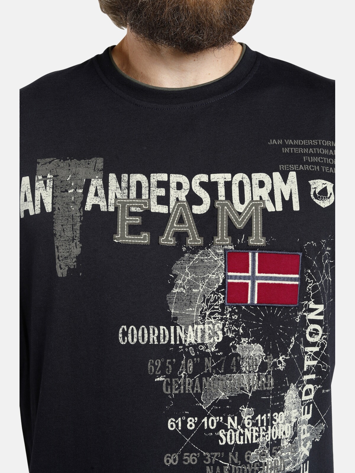 Jan Vanderstorm T-Shirt »T-Shirt SÖLVE«