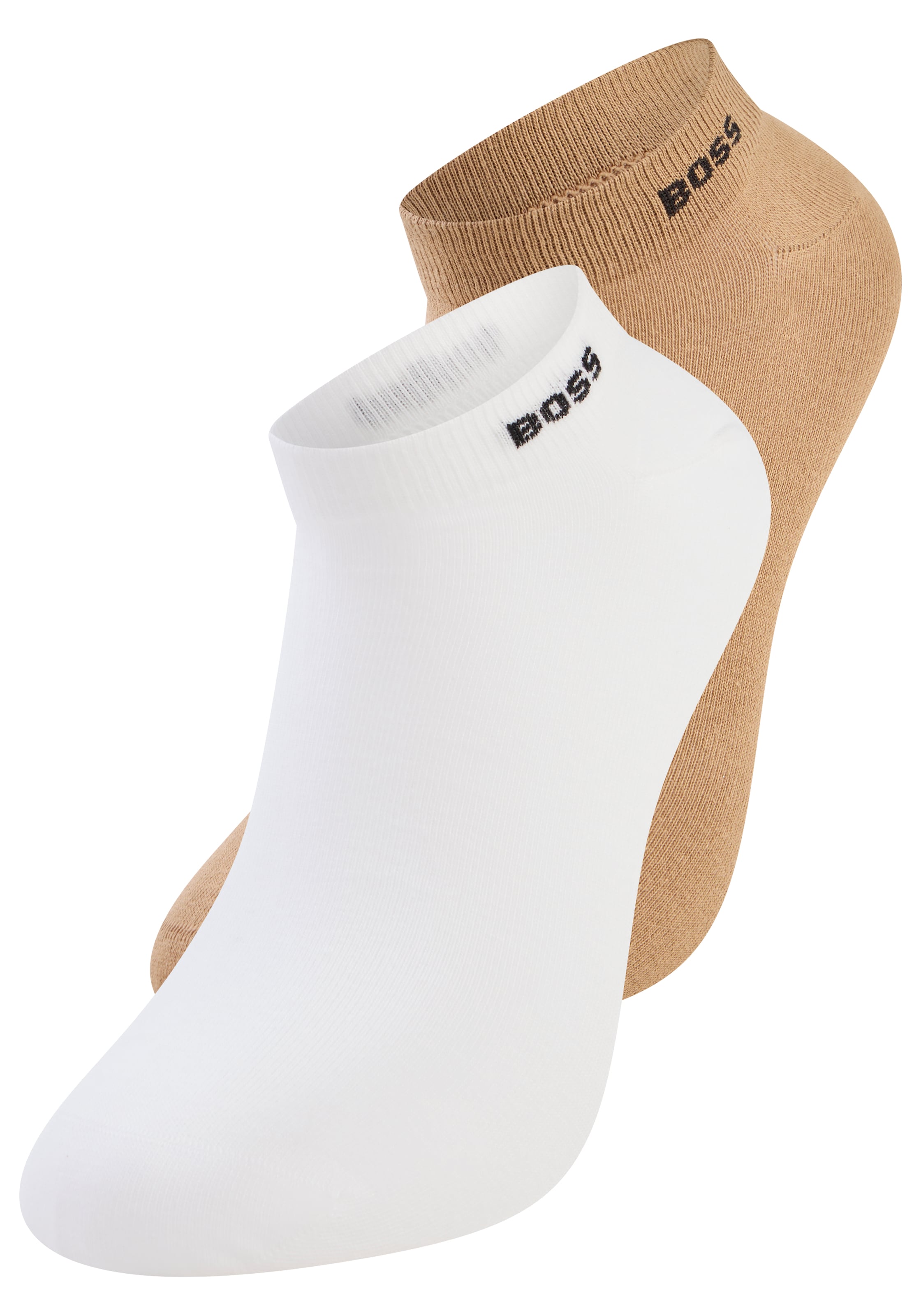 BOSS Kurzsocken »2P AS uni CC« 2 Paar tlg. Verstärkung: Verlängerte Zehen- und Fersenpartie