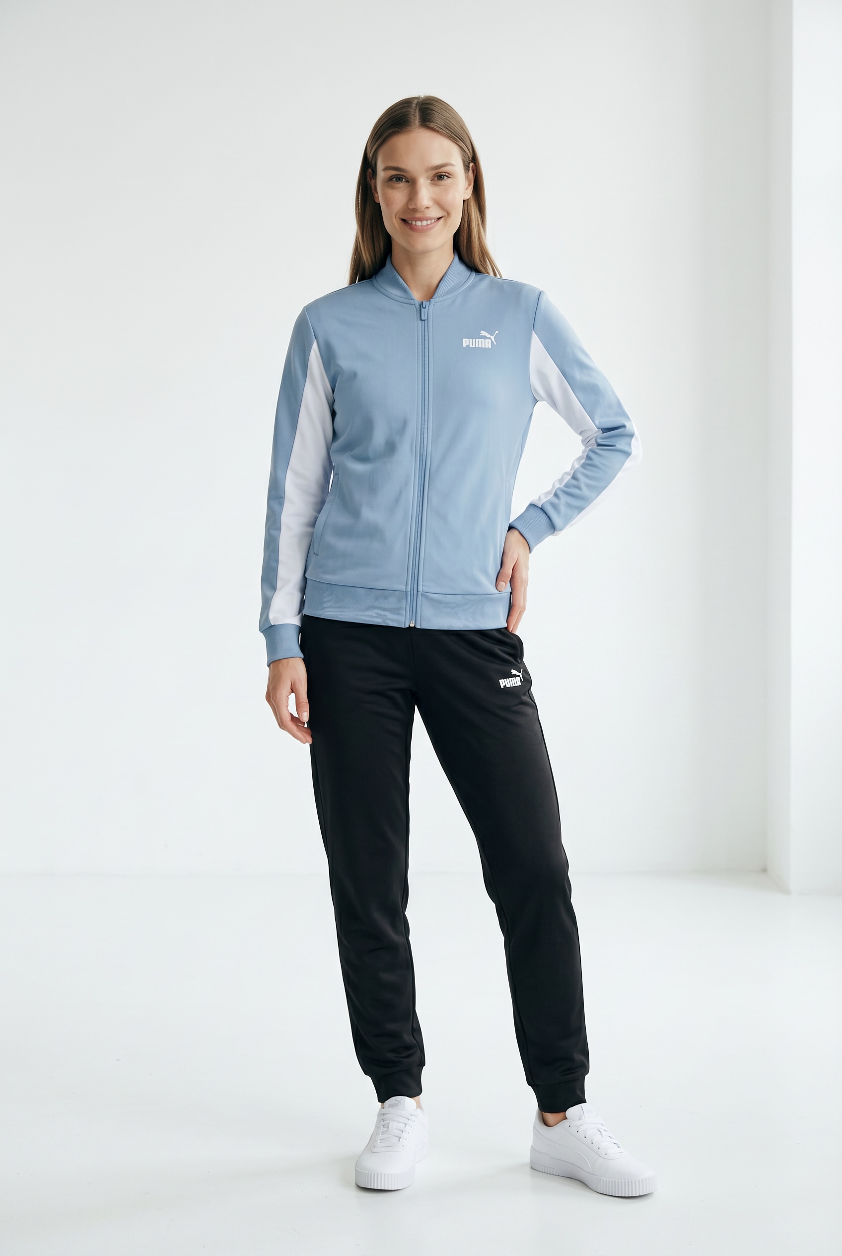 PUMA Trainingsanzug »POLY BASEBALL SUIT CL« 2 Stk. zweiteiliges Set, mit elastischen Bündchen