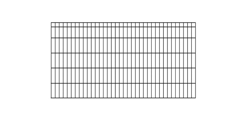 KRAUS Doppelstabmattenzaun »Dino-Pro DS-60x40«, anthrazit, 100 cm hoch, 5 Elemente für 10 m, 6 Pfosten