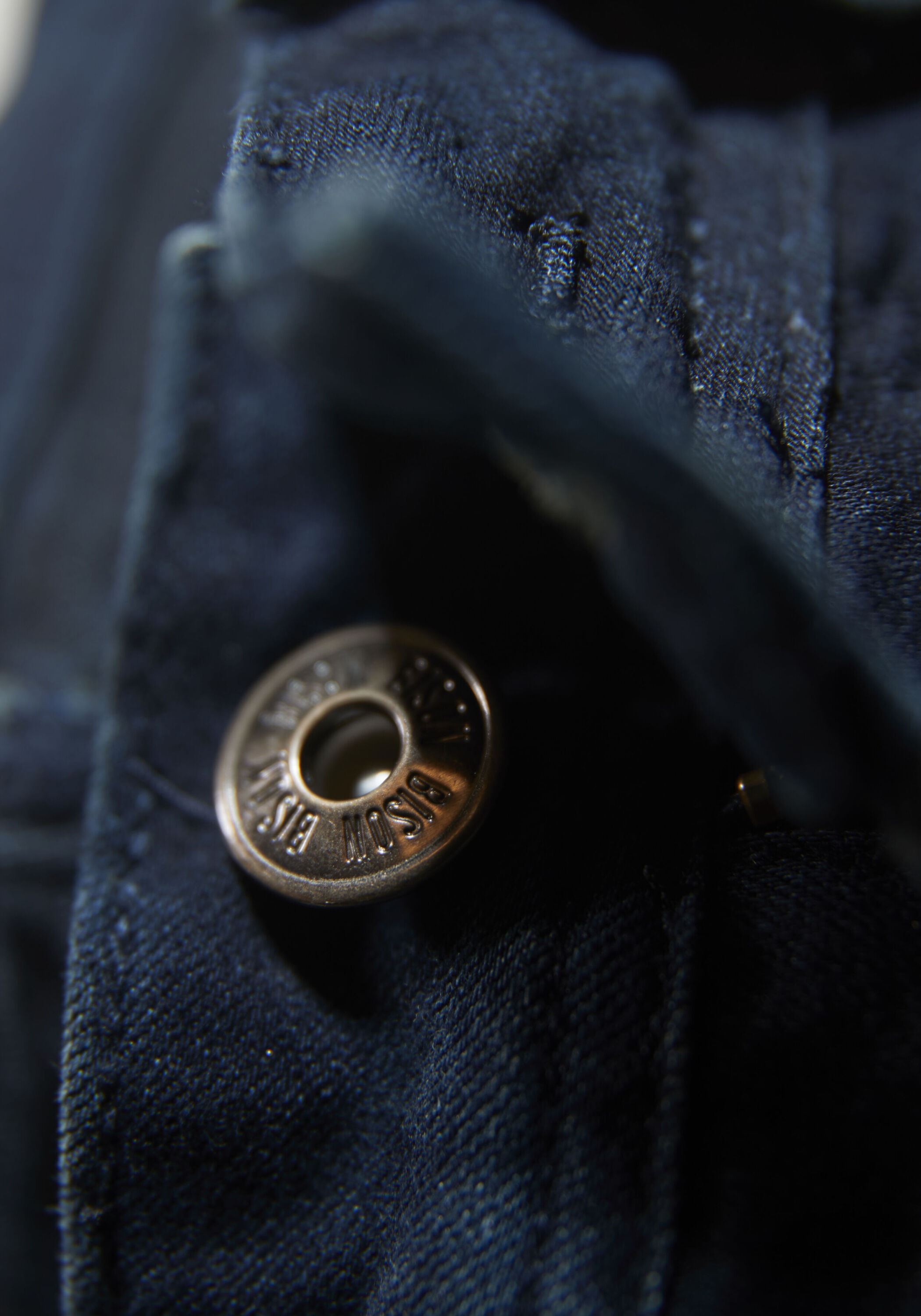 5-Pocket-Jeans BISON "Jeans Tapered Fit", Herren, Gr. 33, Länge 34, blau (fine blau), Obermaterial: 41% Viskose, 35% Baumwolle, 22% Polyester, 2% Elasthan, unifarben, gerade, unten schmal, Jeans 5-Pocket-Jeans 2