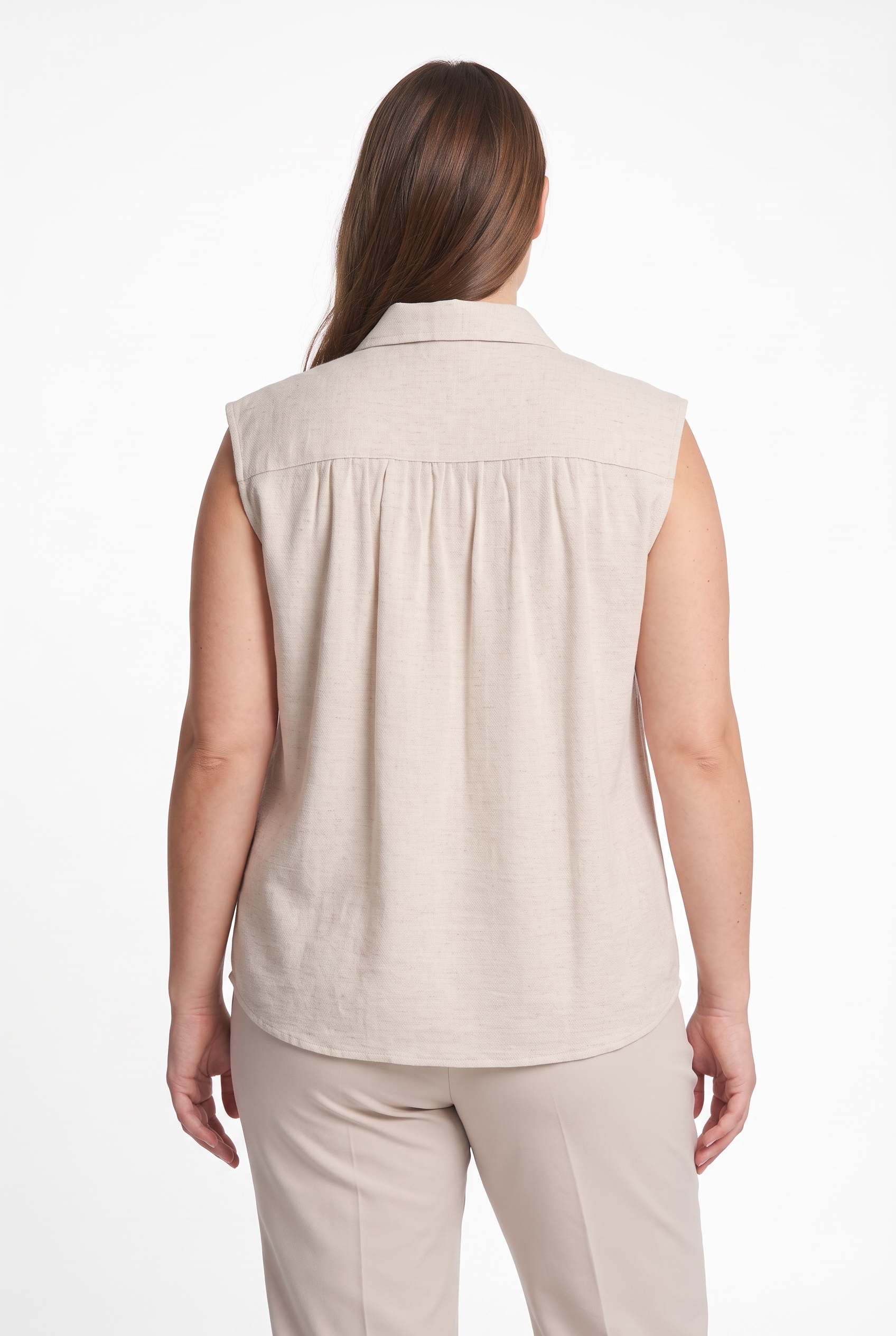 ONLY CARMAKOMA Blusentop »CARSIESTA S/L LINEN BL SHIRT PNT NOOS« Viskosemischung, regular fit, mit Leinen