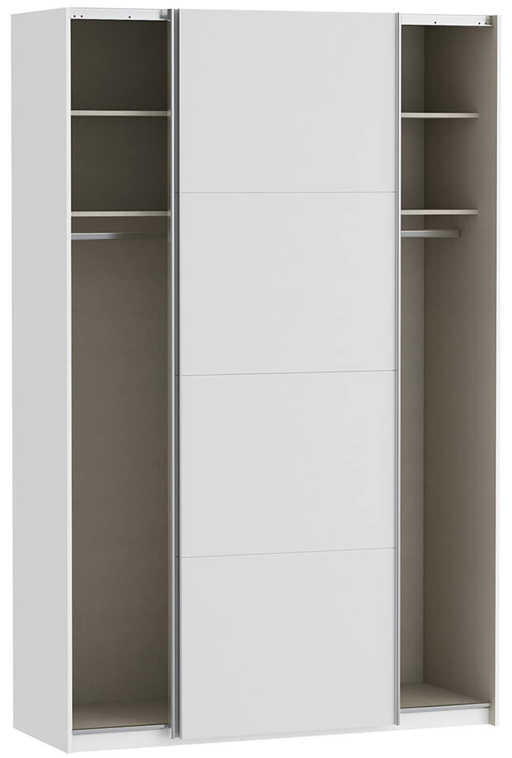 FORTE Schwebetürenschrank »Fittio, Made in Europe, 2 Schiebetüren, modernes Design«, Höhe 2,35 mtr, stehende Montage