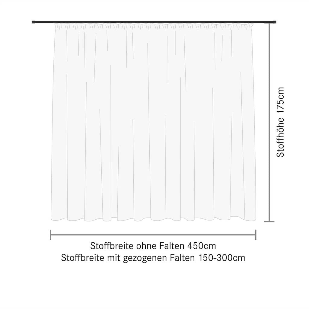 Gerster Gardine »Alina«, (1 St.), Pflegeleichte, matte Effekt-Webware