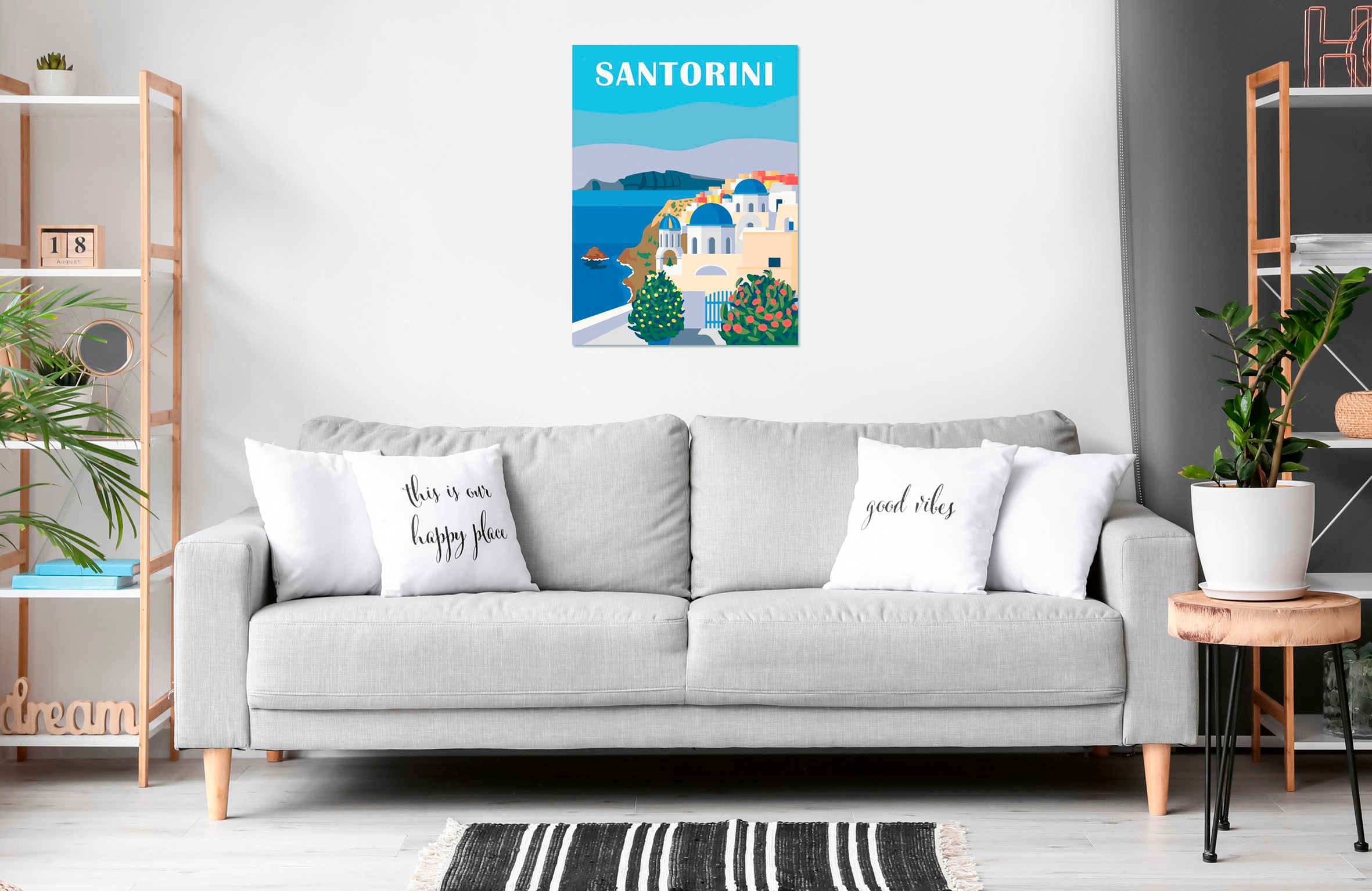 Ravensburger Malen nach Zahlen »CreArt, Leinwand Farbenfrohes Santorini«, Made in Europe