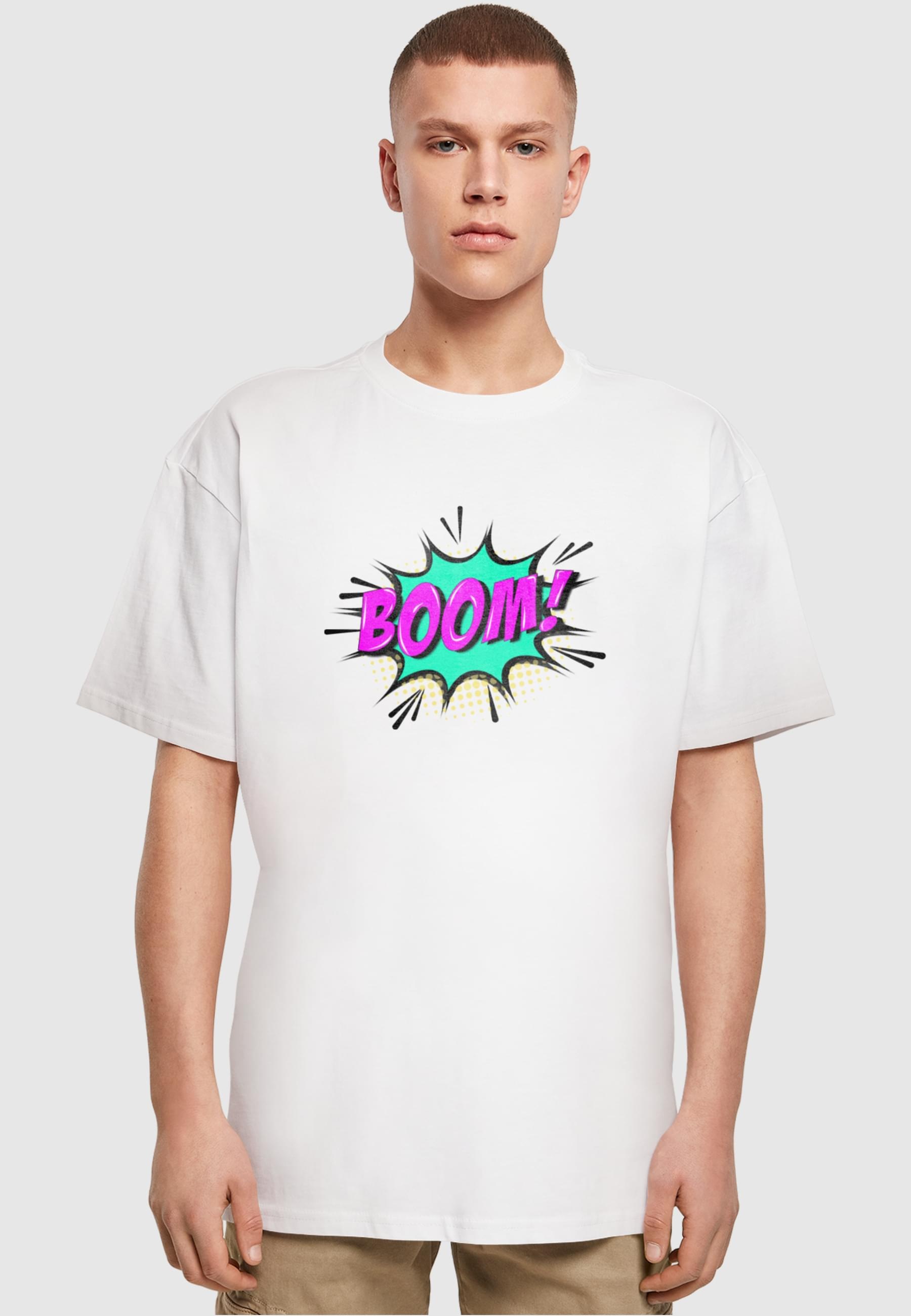 Merchcode T-Shirt »Merchcode Herren BOOM Comic Heavy Oversized Tee«, (1 tlg.)