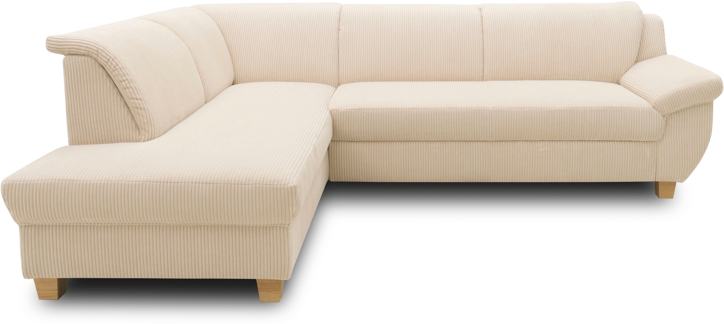 Home affaire Ecksofa »Yesterday Sitzbelastung 140 kg, L-Form«, wahlweise mit Bettfunktion, auch in Cord