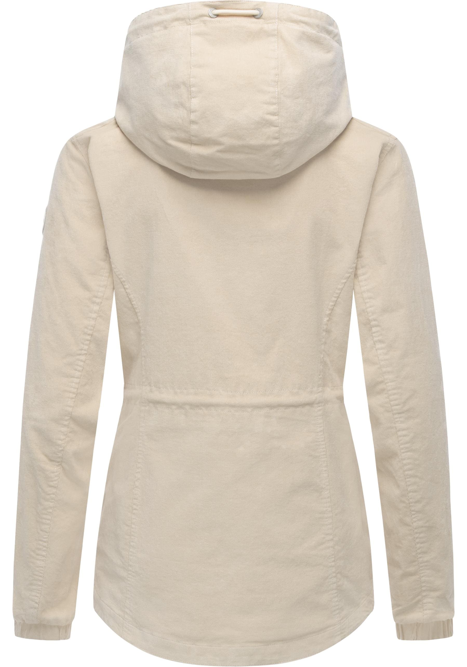 Ragwear Cordjacke »Dankka Cordy YOUMODO« mit Kapuze Stylische Damen Übergangsjacke in Feincord-Optik