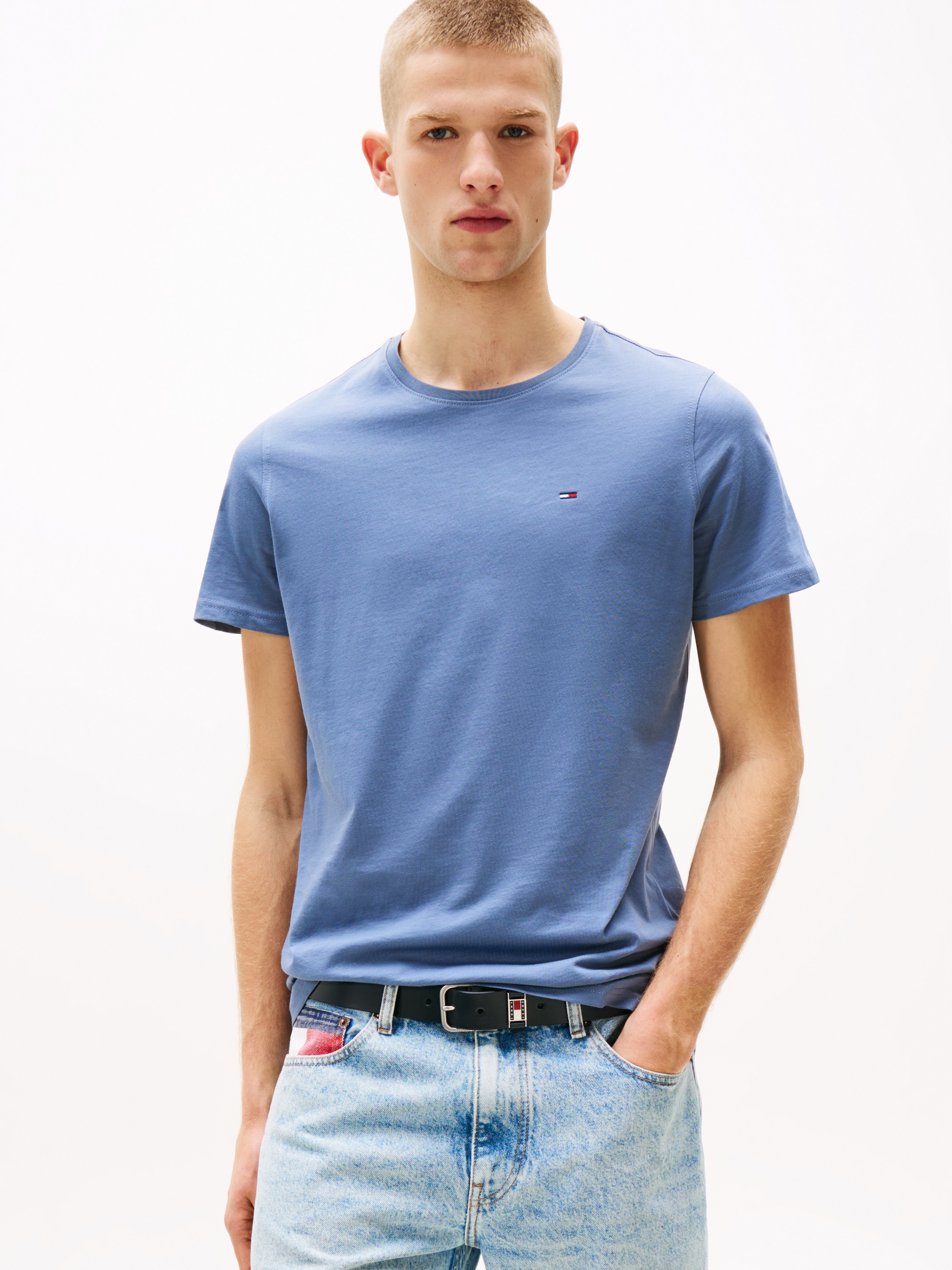 Tommy Jeans T-Shirt "TJM ESSENTIAL SOLID TEE", mit Rundhalsausschnitt und d günstig online kaufen