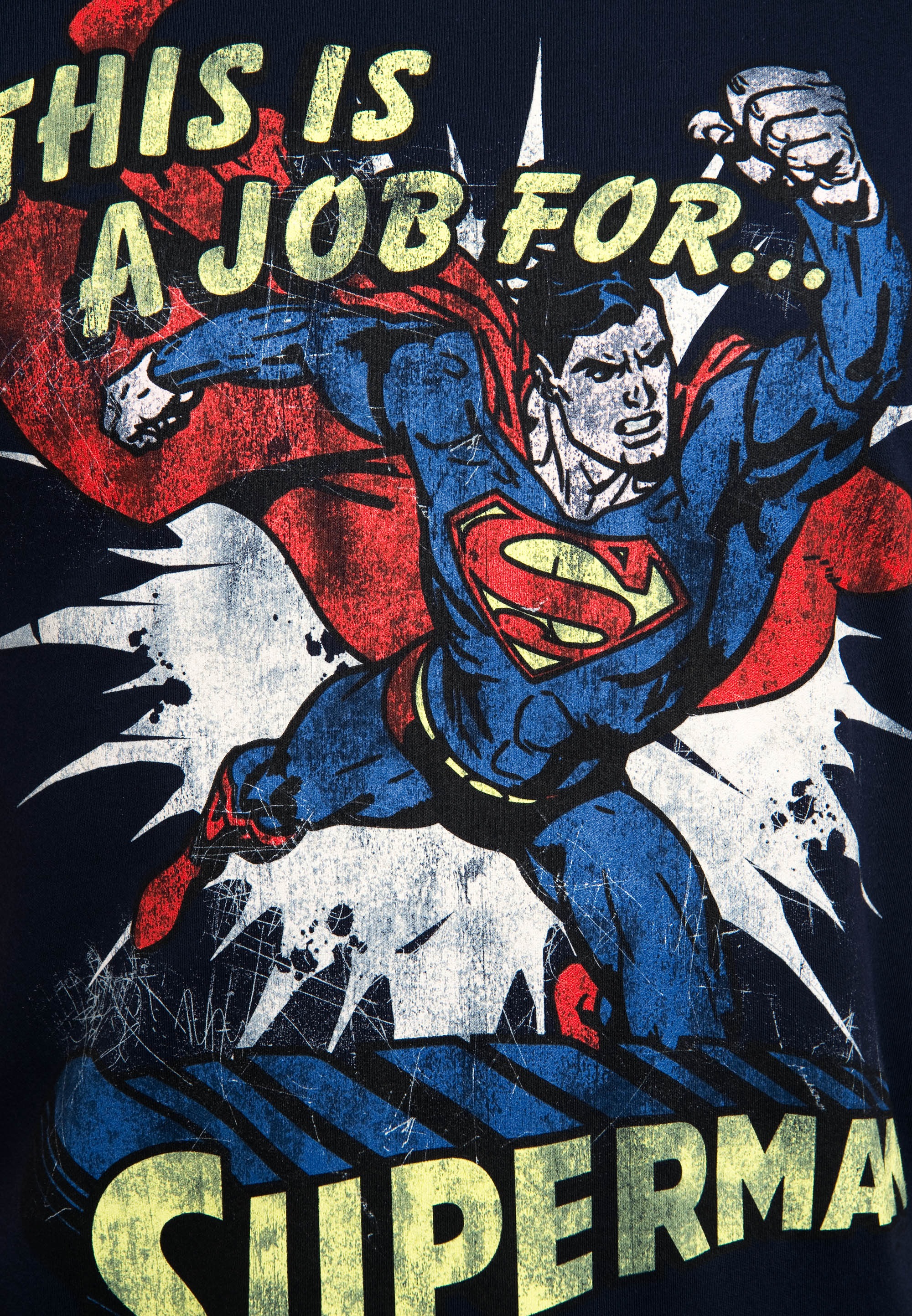 LOGOSHIRT T-Shirt »Superman«, mit lässigem Vintage-Print