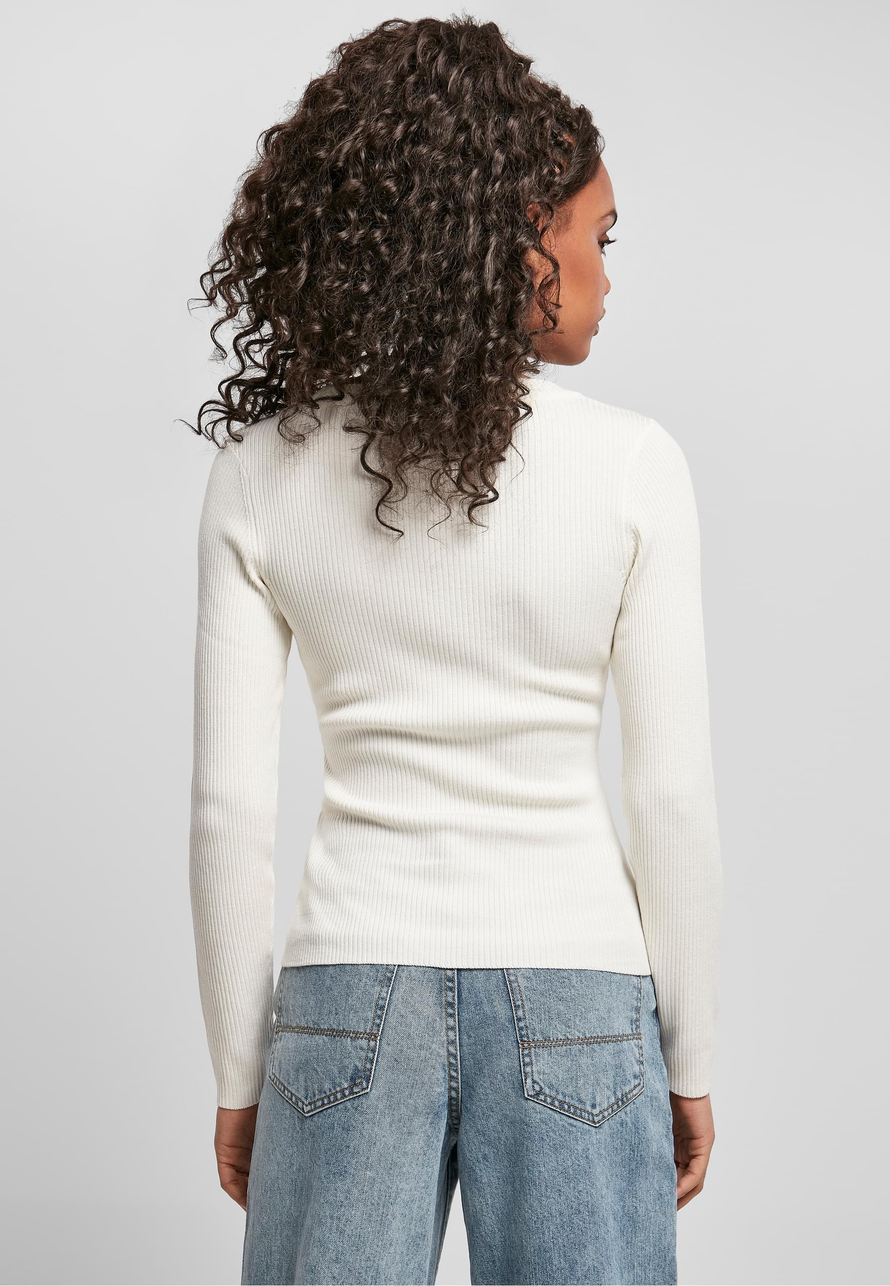 URBAN CLASSICS Rundhalspullover »Urban Classics Damen Ladies Wide Neckline Sweater«, (1 tlg.)