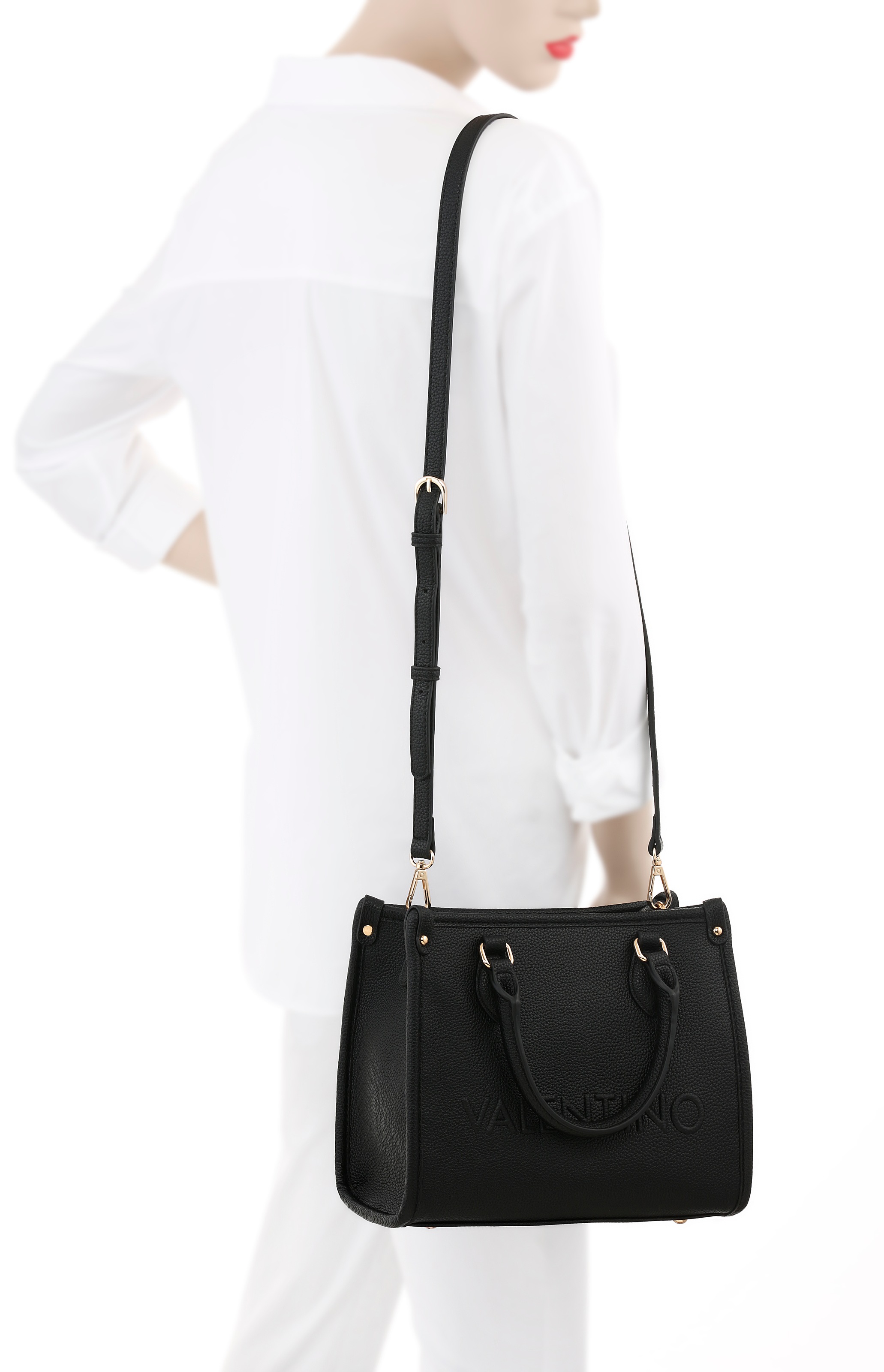 VALENTINO BAGS Shopper »SHOPPING RISED RE«, Schultertasche Henkeltasche Umhängetasche Handtasche Damen