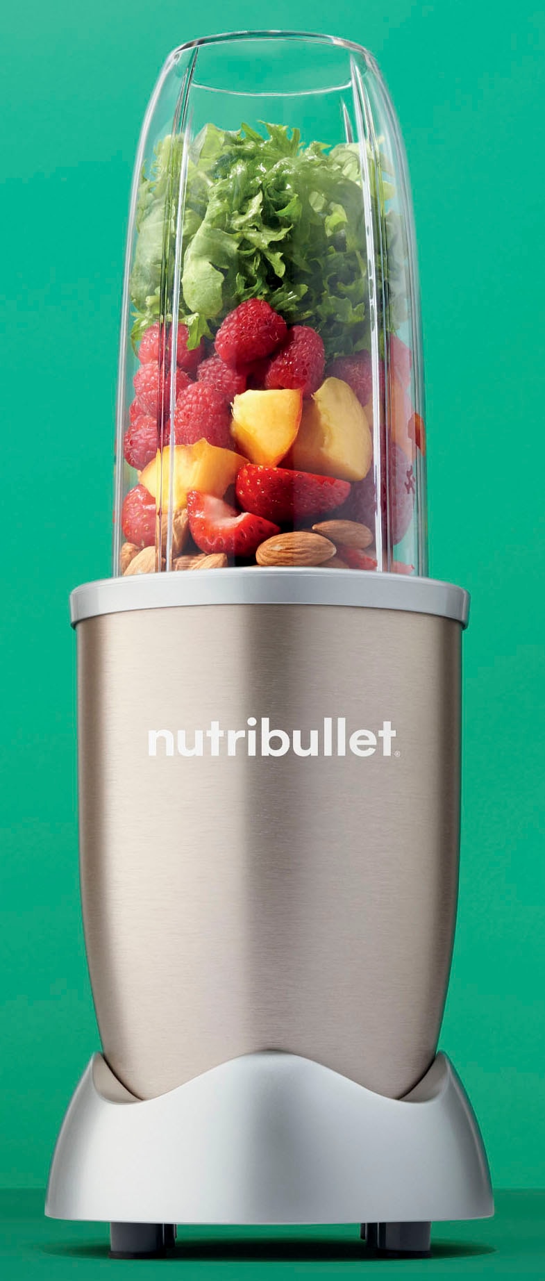 nutribullet Smoothie-Maker »NB907CP«, 900 W, Standmixer, Multifunktionsmixer inkl. 2 Trinkbecher, Champagner