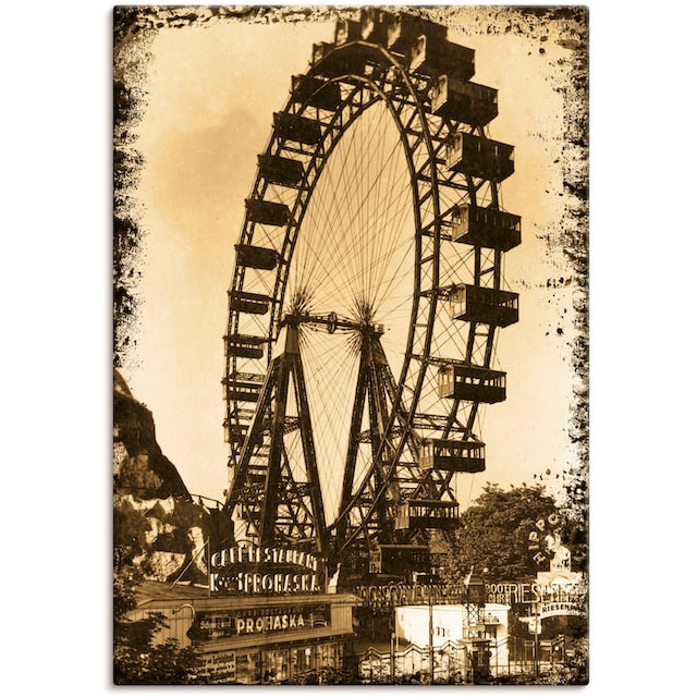 Artland Wandbild »Wien - Prater«, Gebäude, (1 St.), als Leinwandbild,  Wandaufkleber oder Poster in versch. Größen kaufen | BAUR